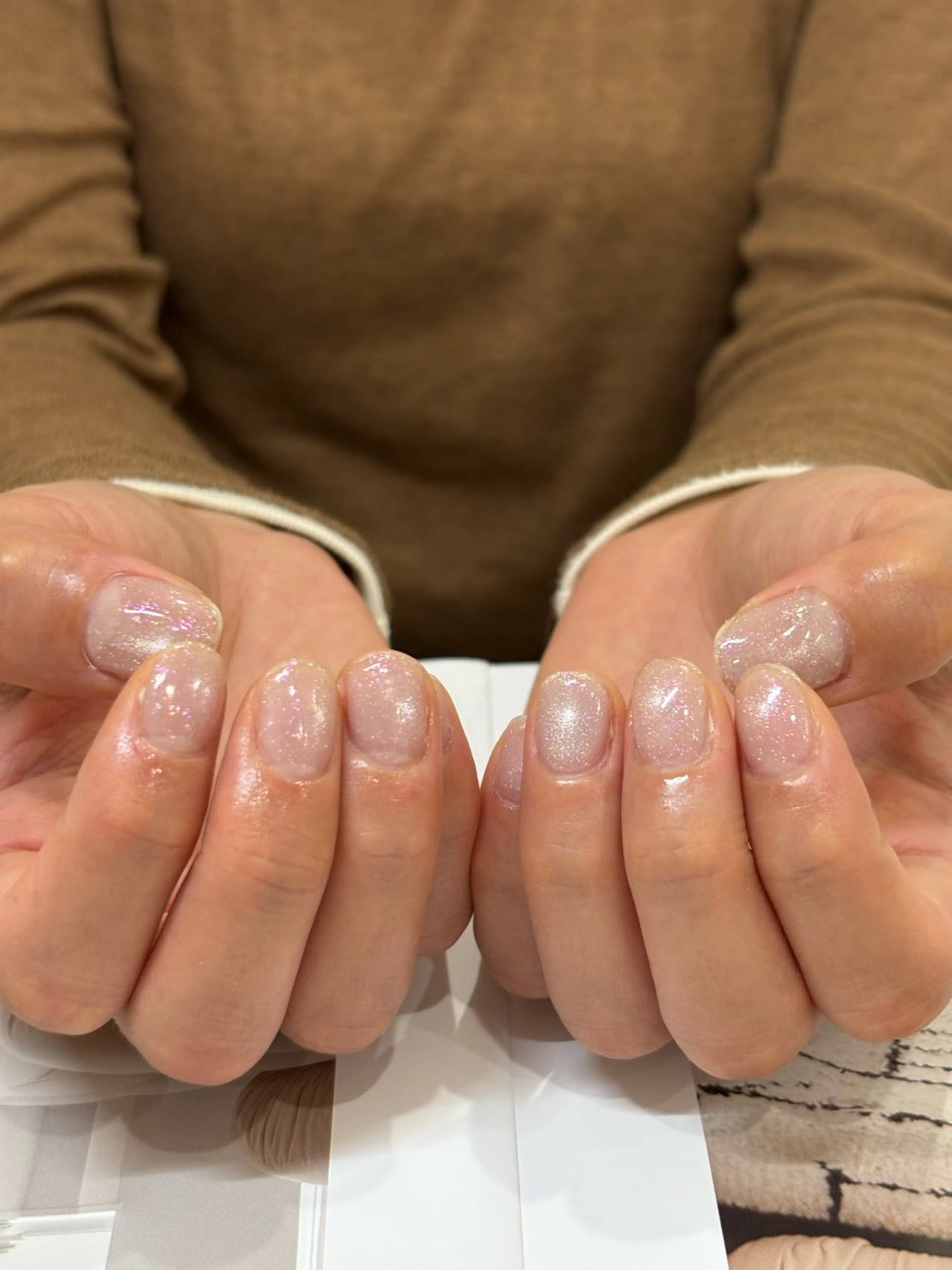 ネイル クリアネイル キラキラネイル ハンドネイル HARUNOKA kotoneのネイルデザイン