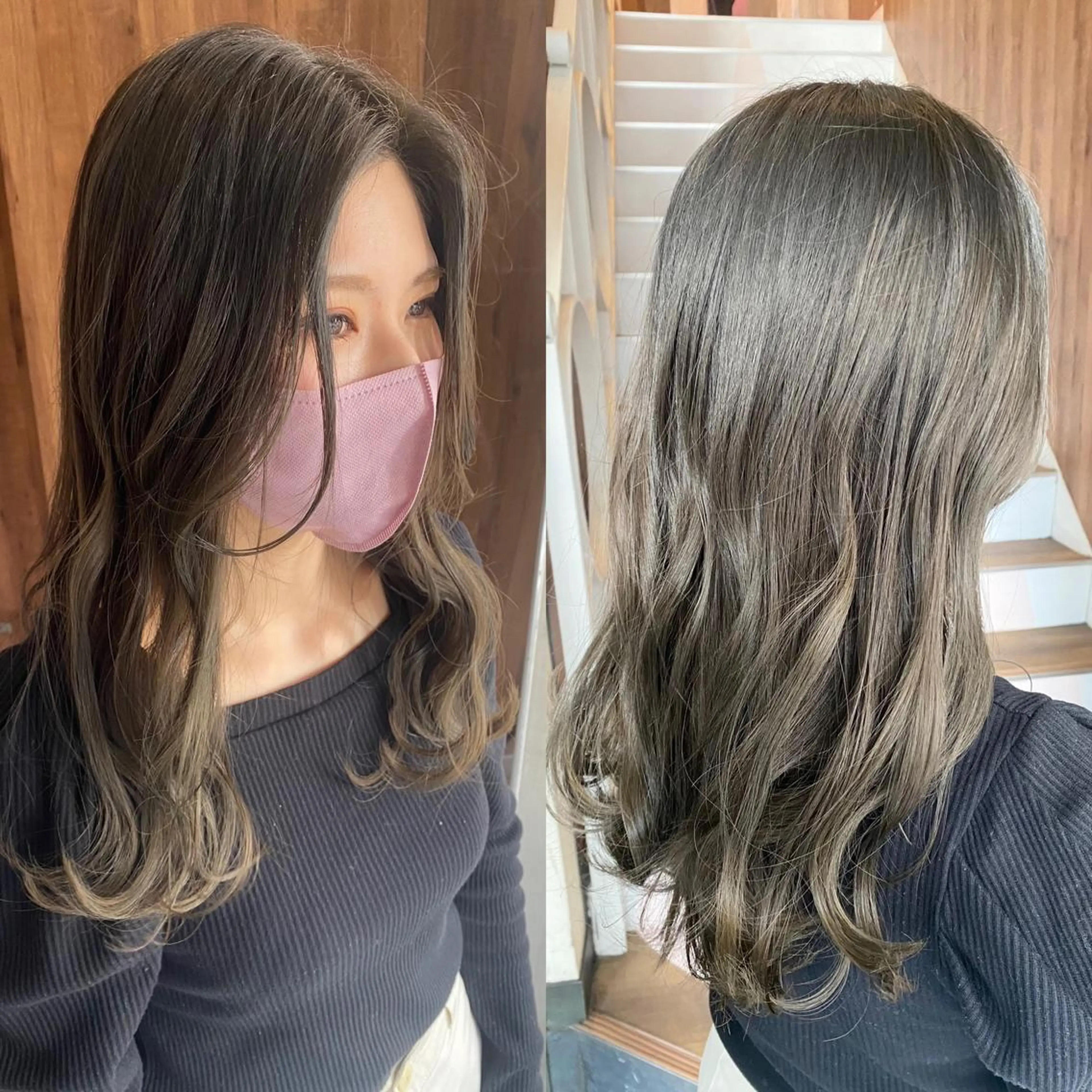 ロング カラー パーマ ヘアアレンジ 透明感カラー ヘアカラー トリートメント 【暗め透明感カラー】 【インナー】小島良太のヘアスタイル