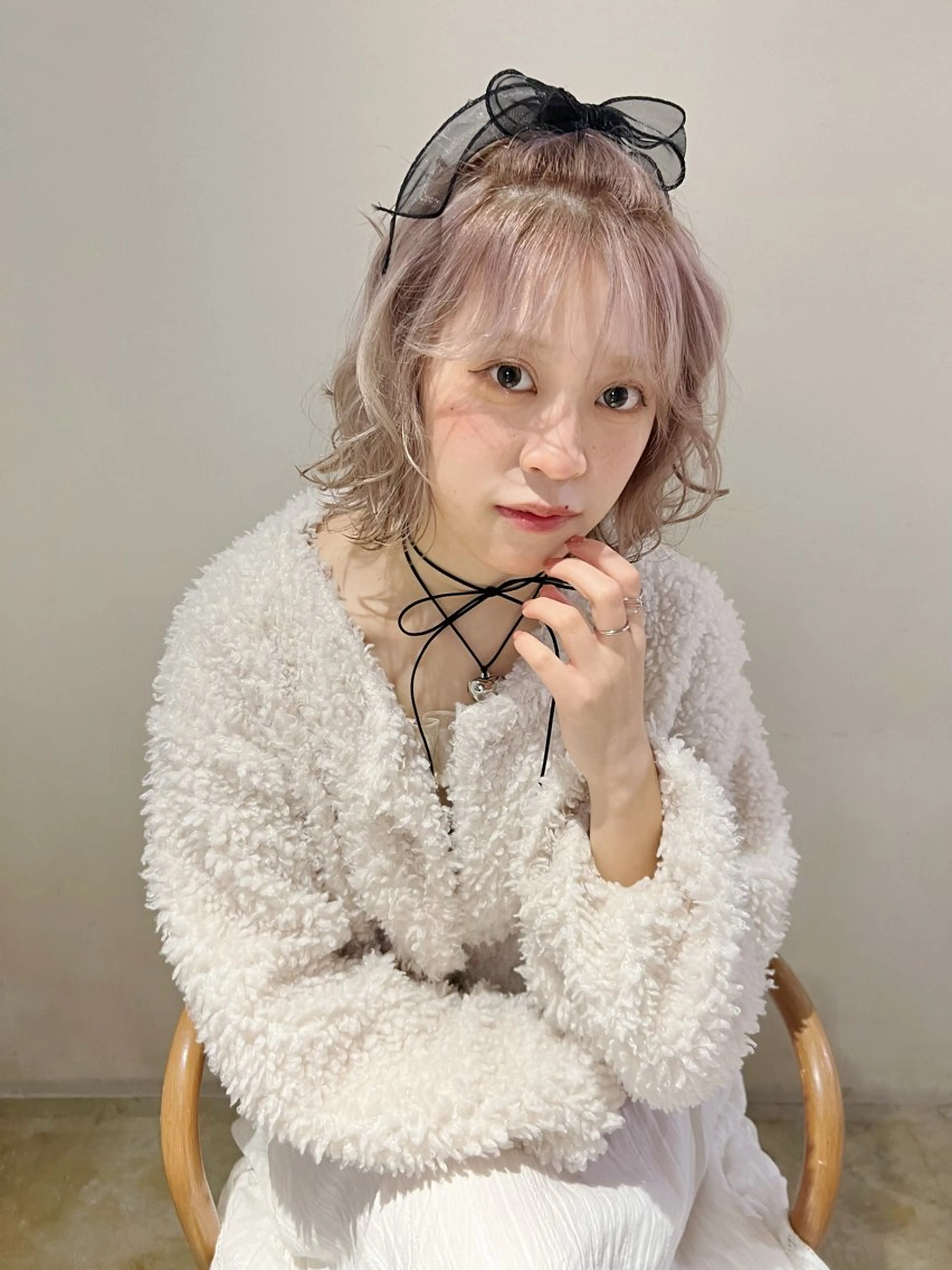 ショート カラー ハイトーンカラー 博多韓国ヘア /髪質改善【美涼】のヘアスタイル