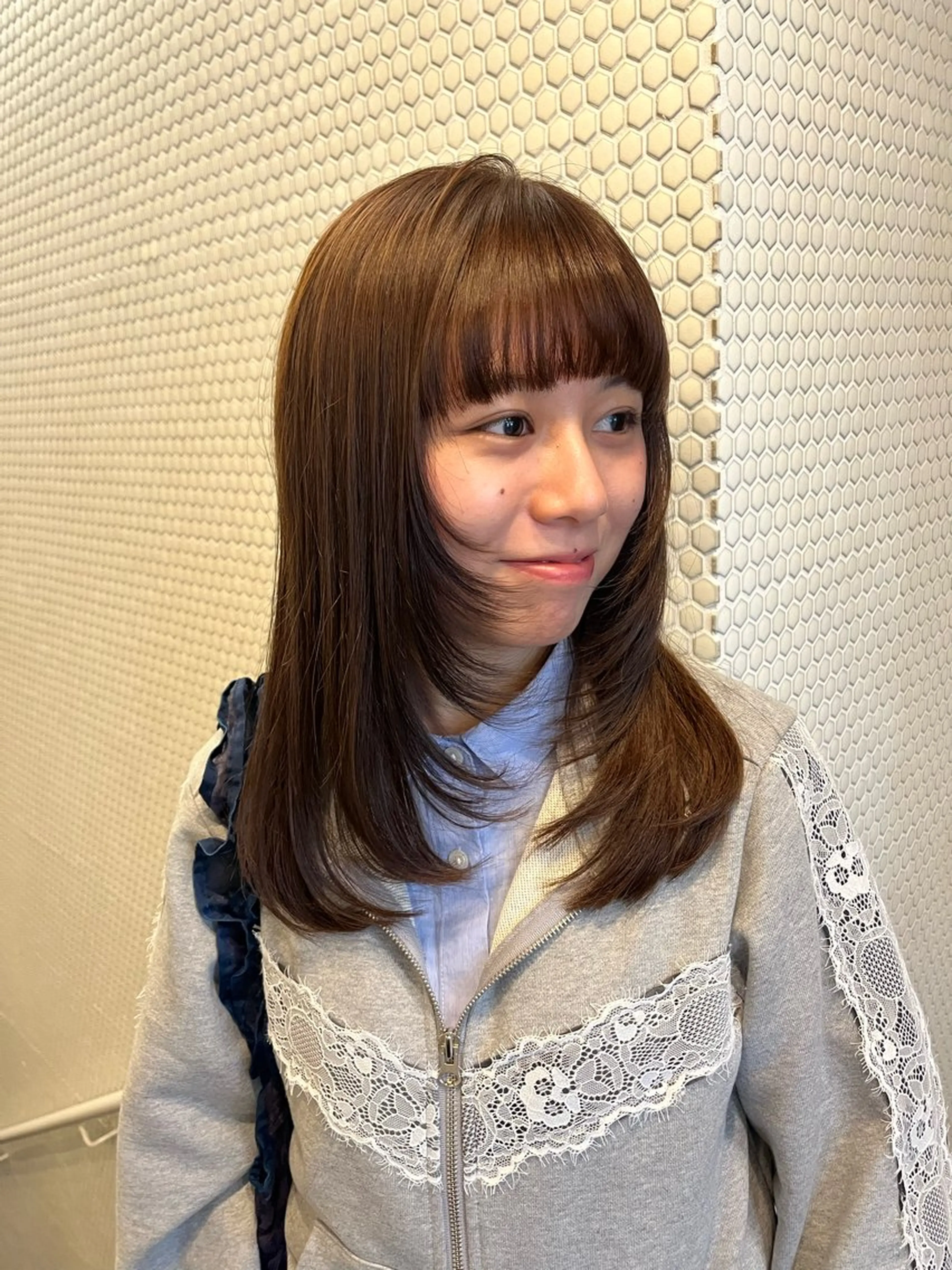 ロング カット ヘアカラー トリートメント レイヤー/暖色/ 髪質改善/永礼芳果のヘアスタイル