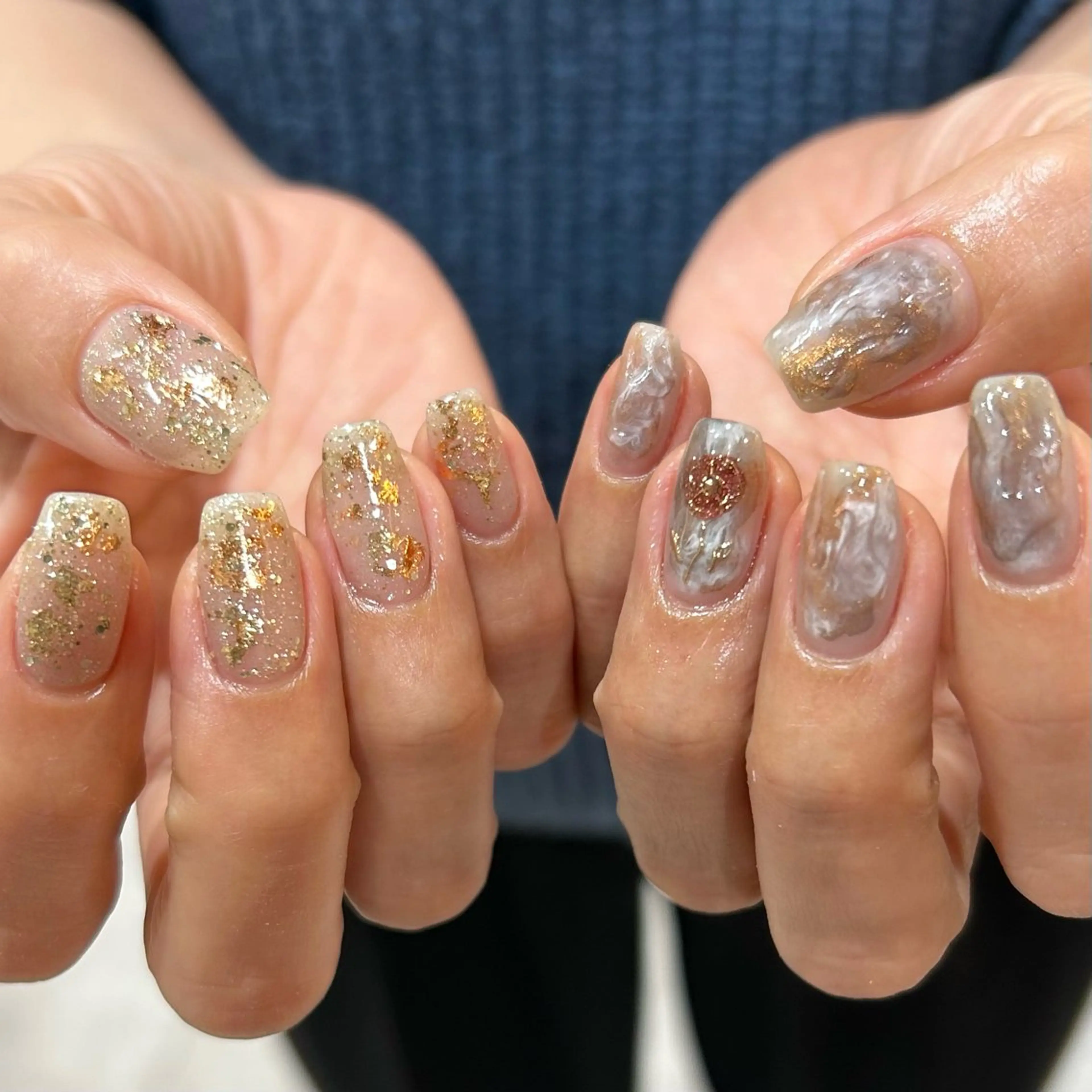 ネイル ミラーネイル ハンドネイル shio ♡ GW空きありのネイルデザイン