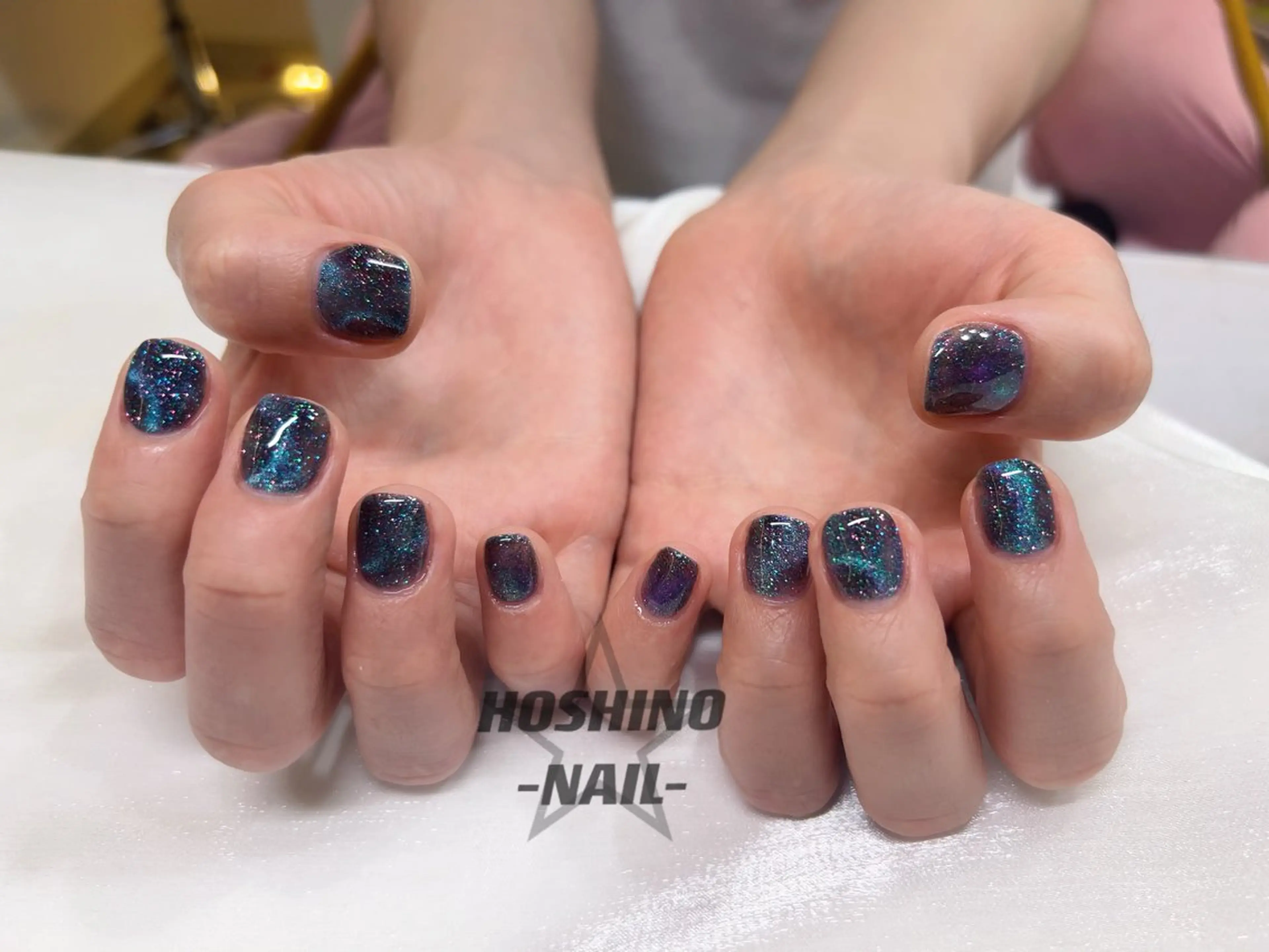 ネイル アートネイル キラキラネイル マグネットネイル メンズネイル ★Rena Nail★のネイルデザイン