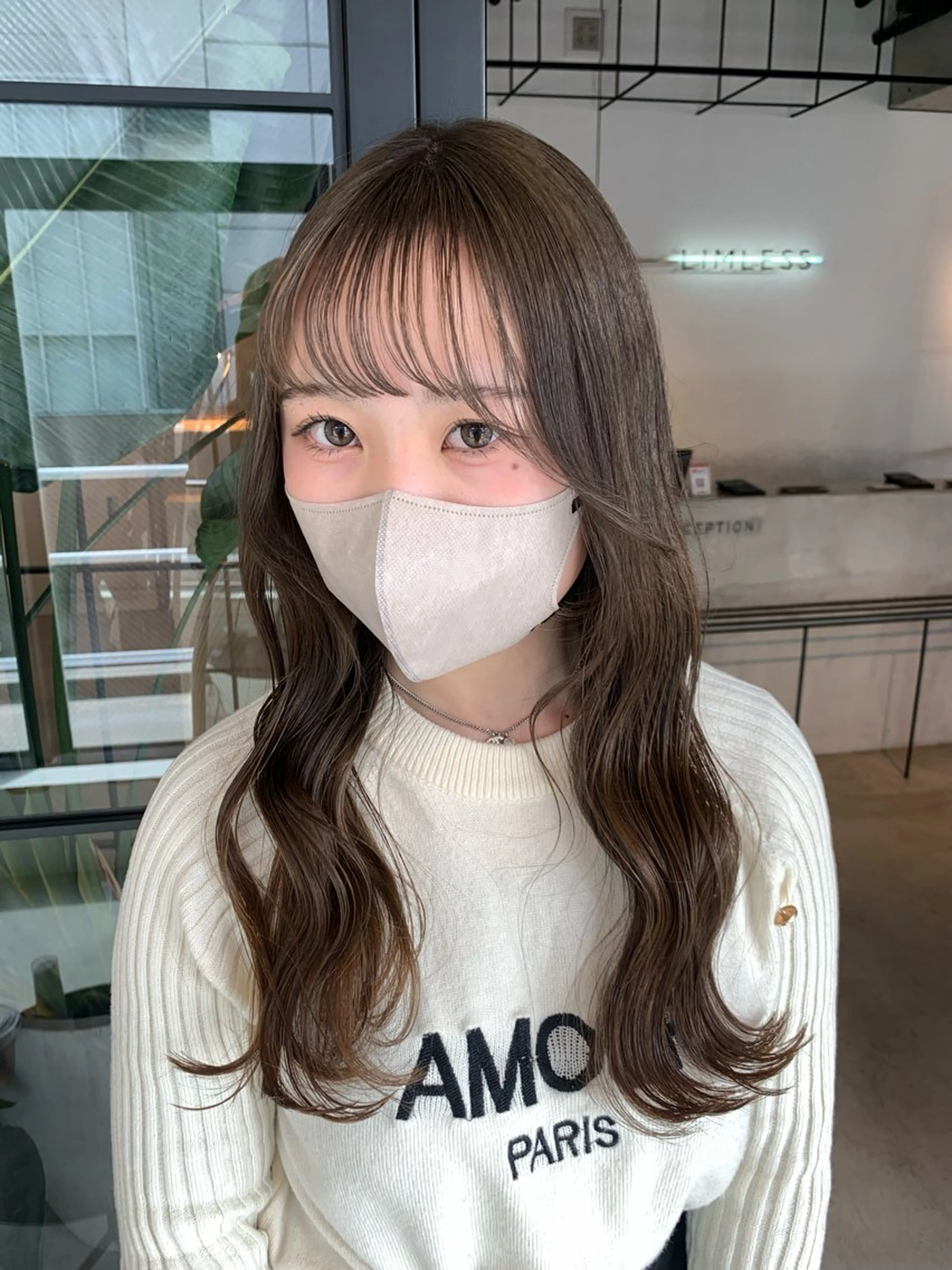 ロング カラー ヘアカラー ベージュカラー🌿 新潟駅/青木結月のヘアスタイル