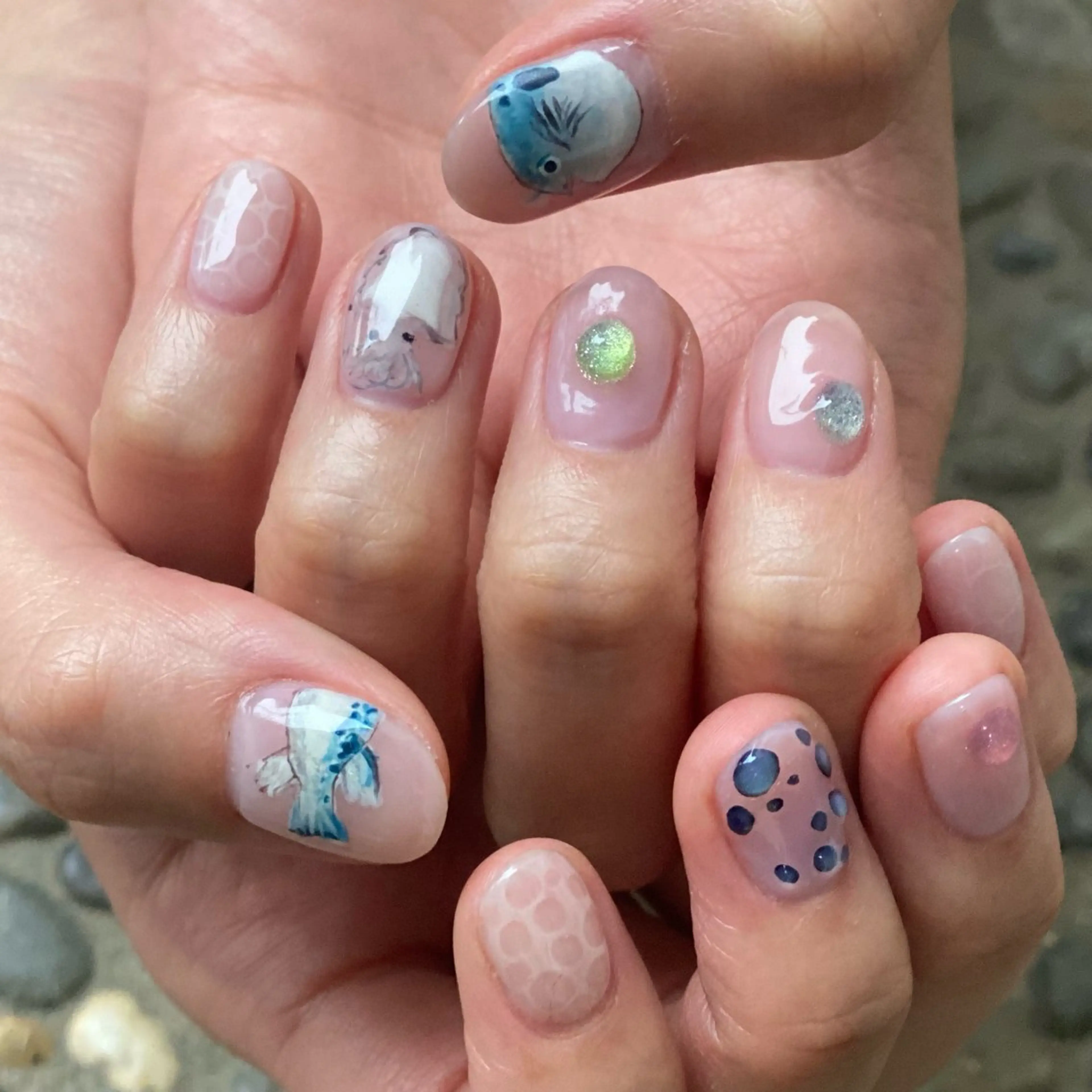 ネイル nano/きもかわ nail🐬🫧のネイルデザイン