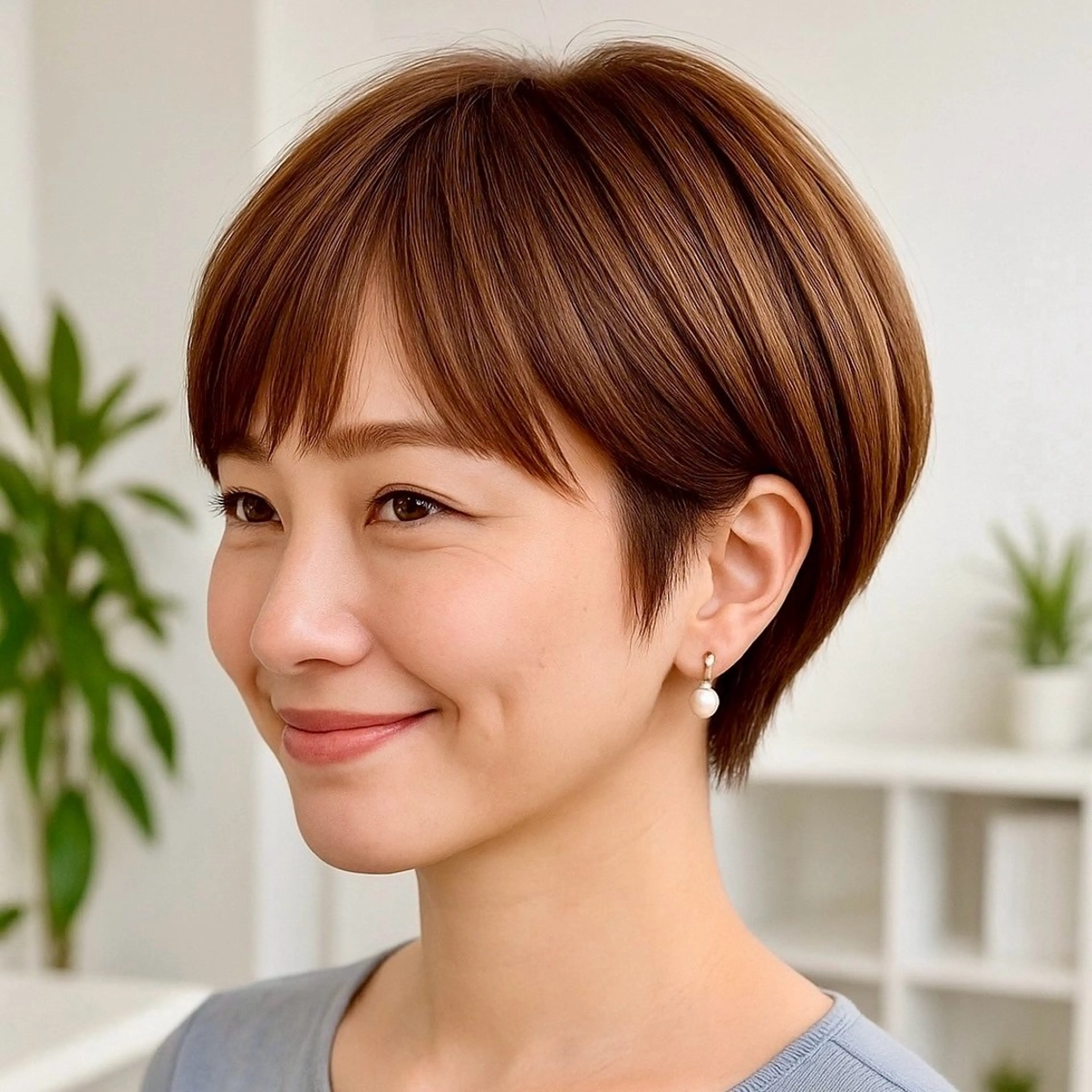 ショート 大沼 那奈のヘアスタイル