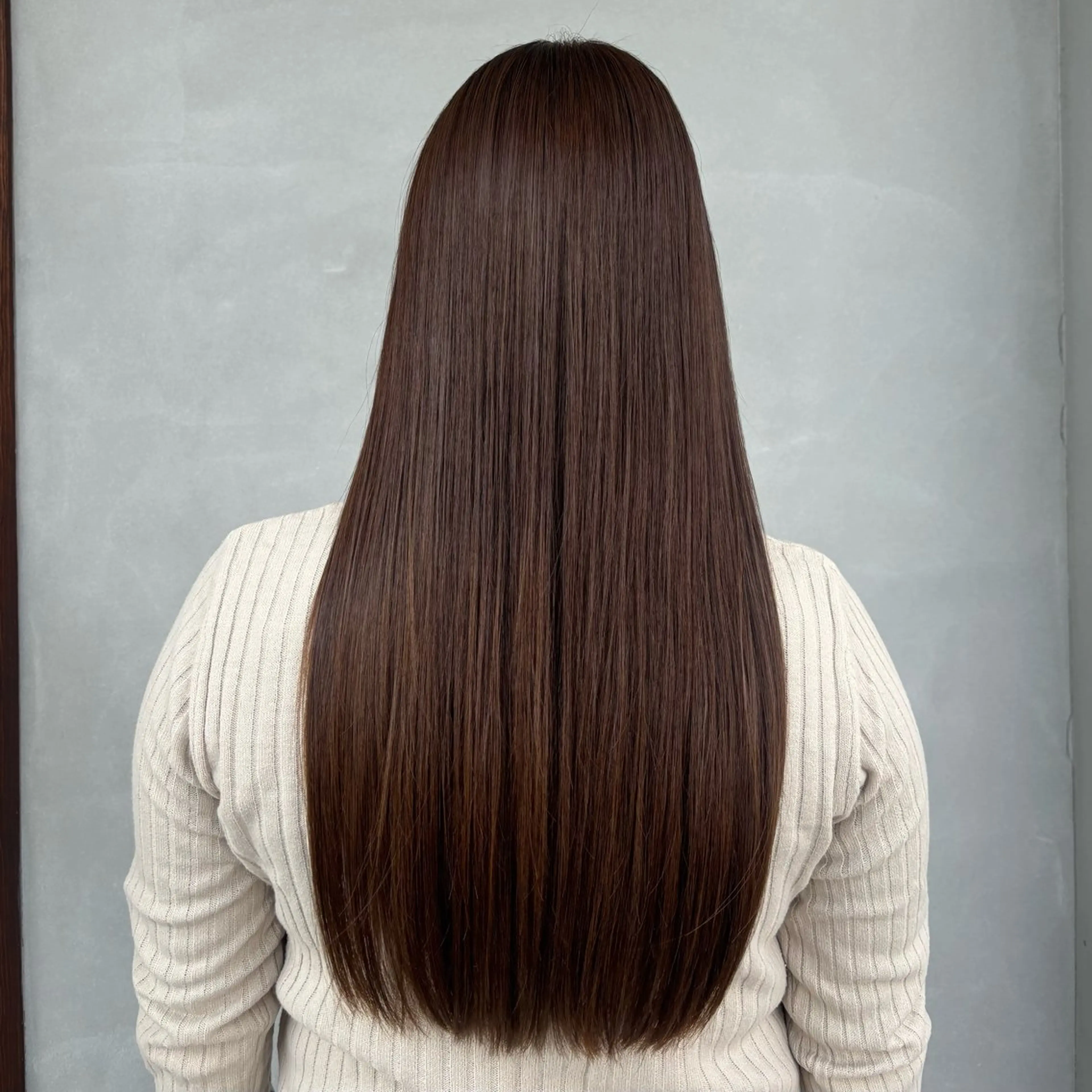 ロング パーマ 髪質改善 ストレートパーマ 透明感／髪質改善 ／ NUJAR／りかのヘアスタイル