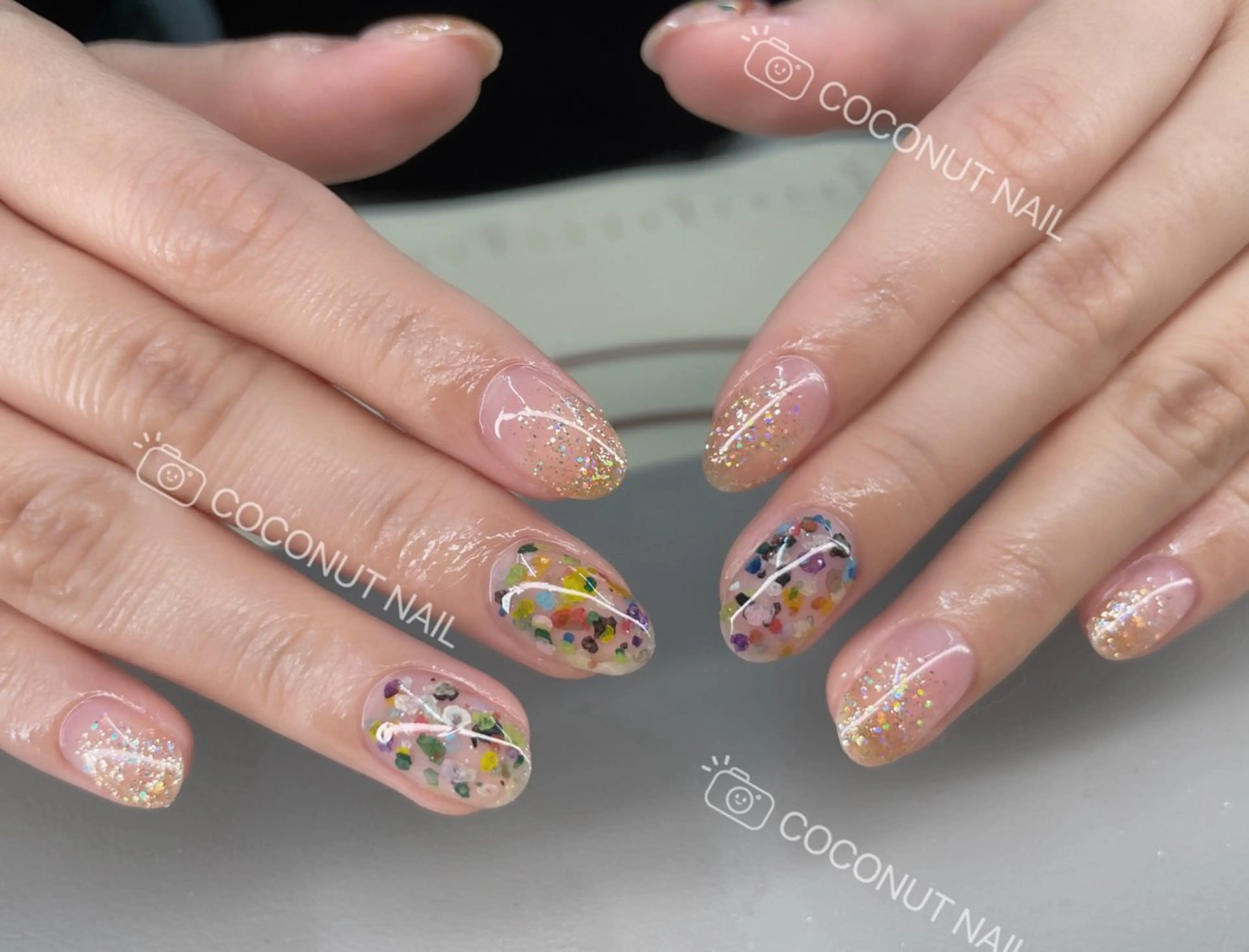 ネイル ハンドネイル 神田 ココナッツのネイルデザイン