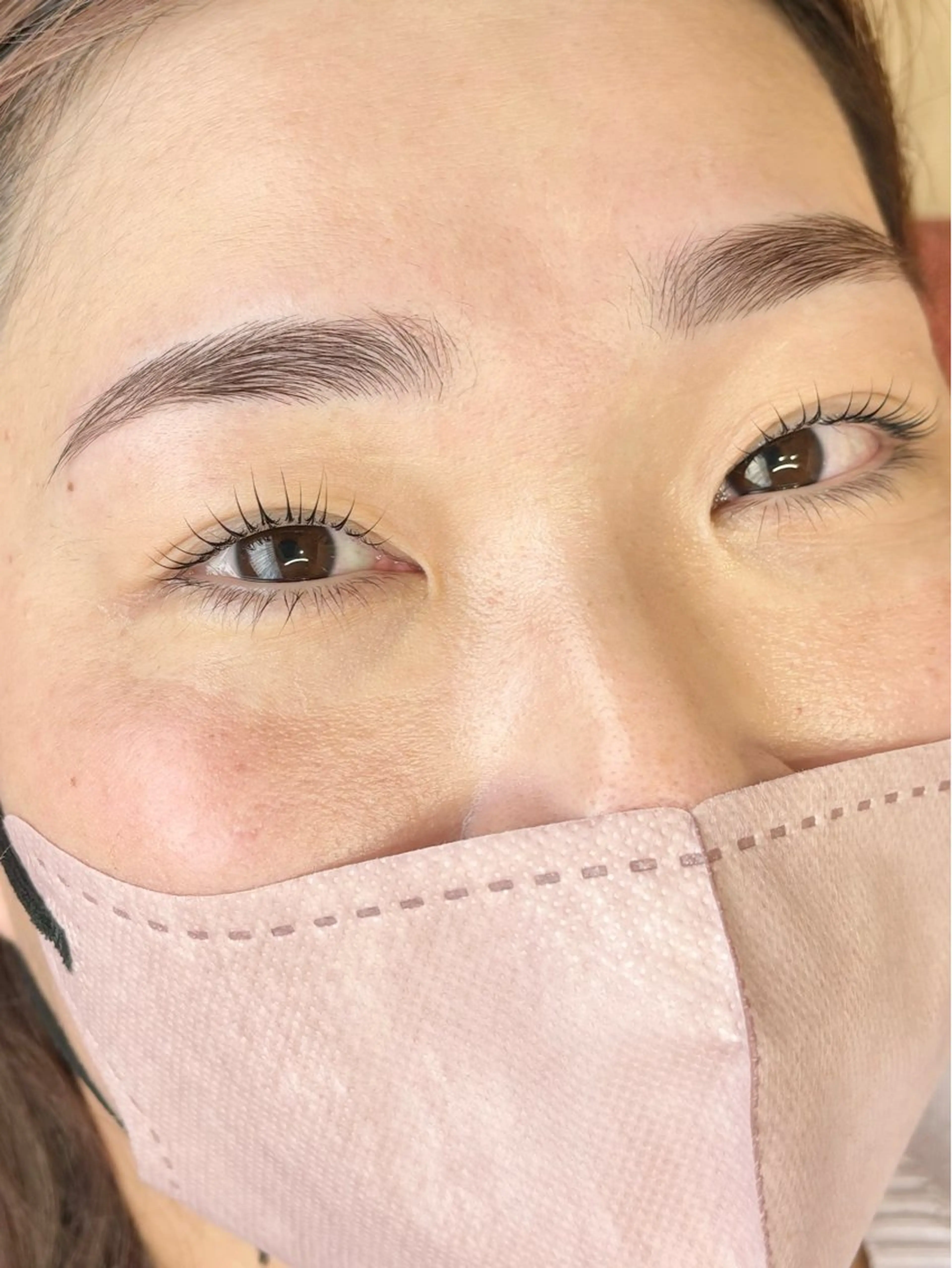 まつげパーマ×眉毛スタイリングの写真