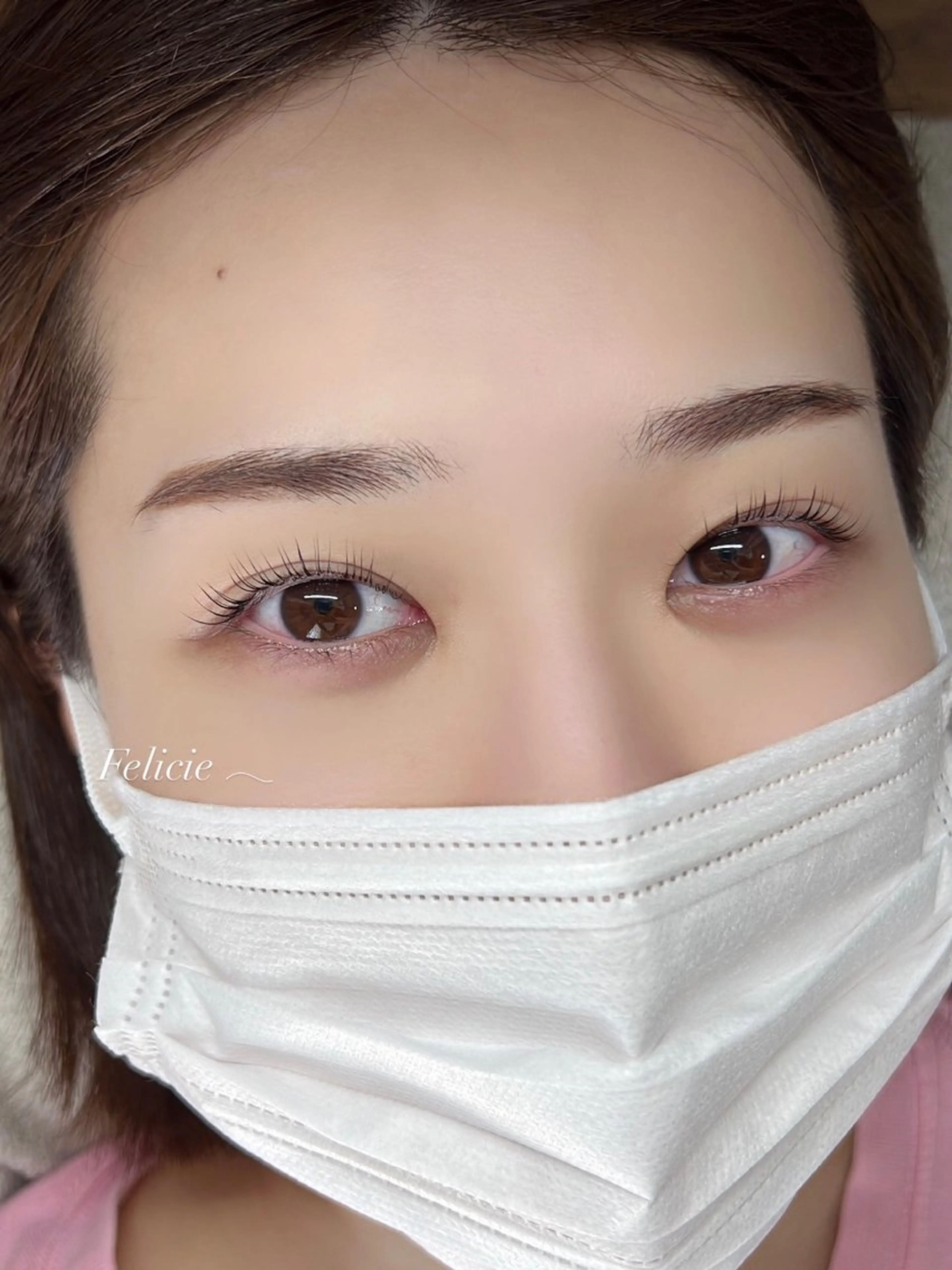 マツエク・マツパ パリジェンヌラッシュリフト マツパ Felicie＊ Sayakaのマツエク・マツパデザイン