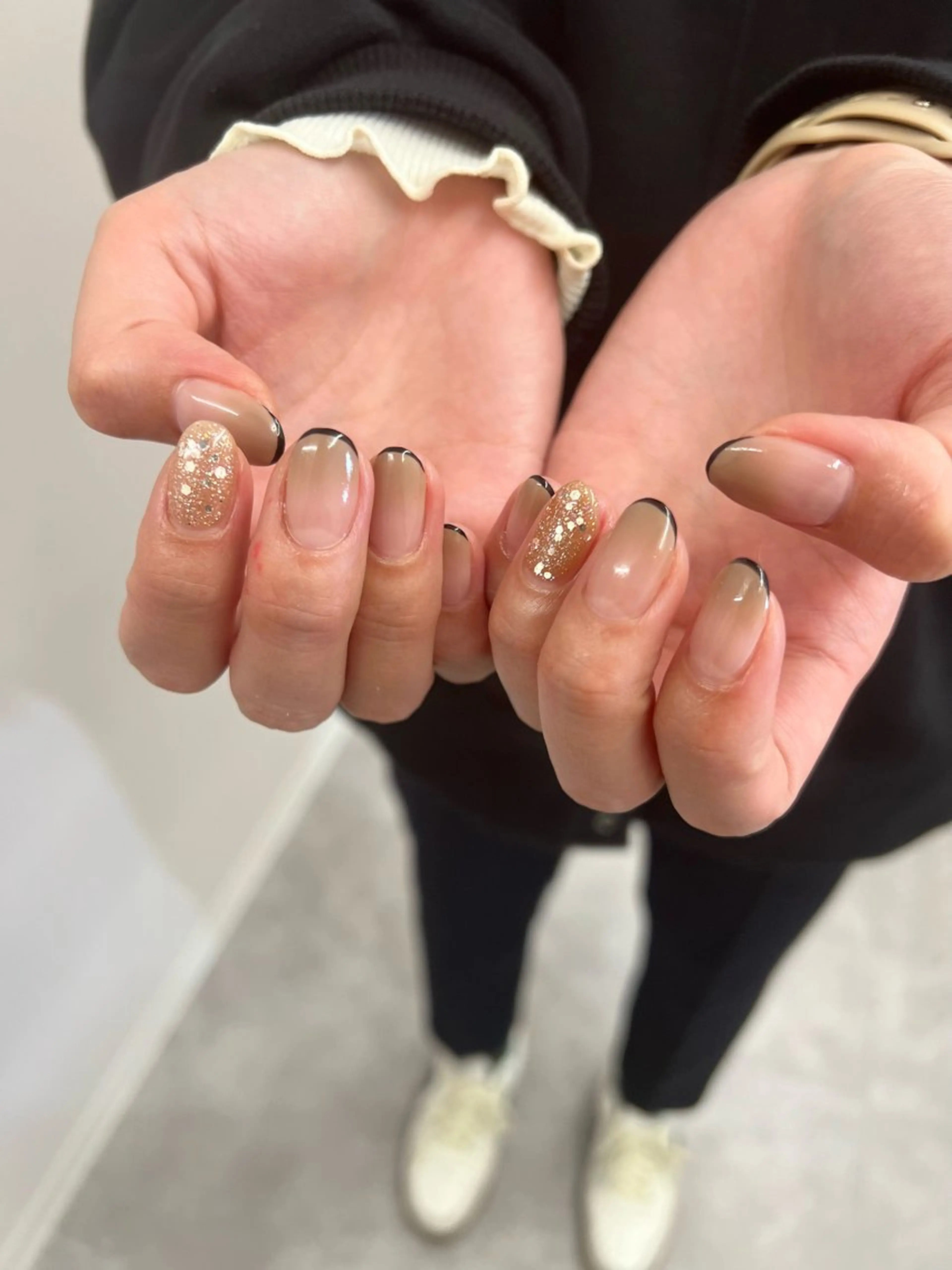 ネイル フラッシュネイル フレンチネイル ジェルネイル マグネットネイル ニュアンスネイル ハンドネイル ハンドケア Bana_ Nailのネイルデザイン