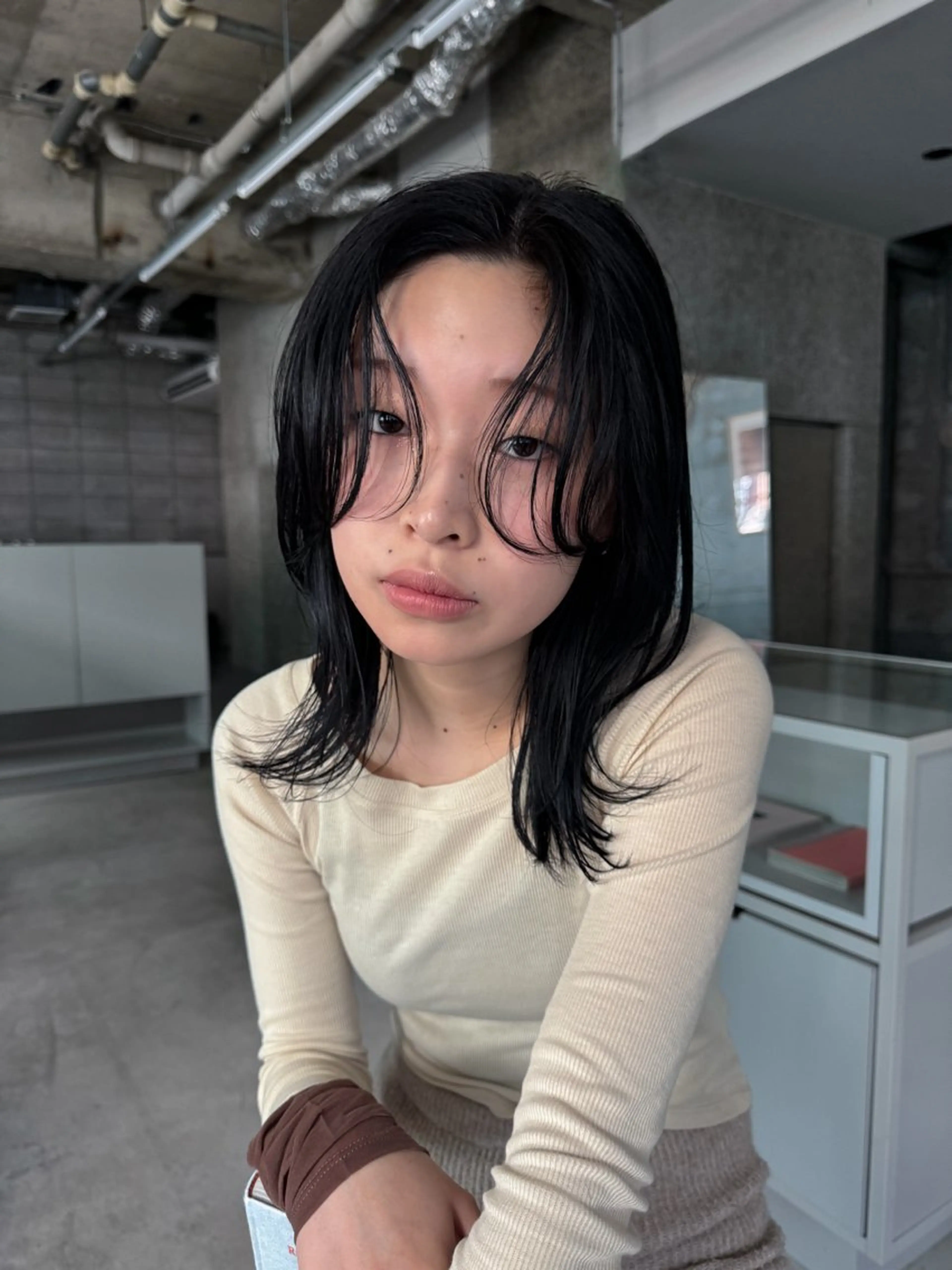 セミロング カラー パーマ ヘアアレンジ メンズ casey mayuのヘアスタイル