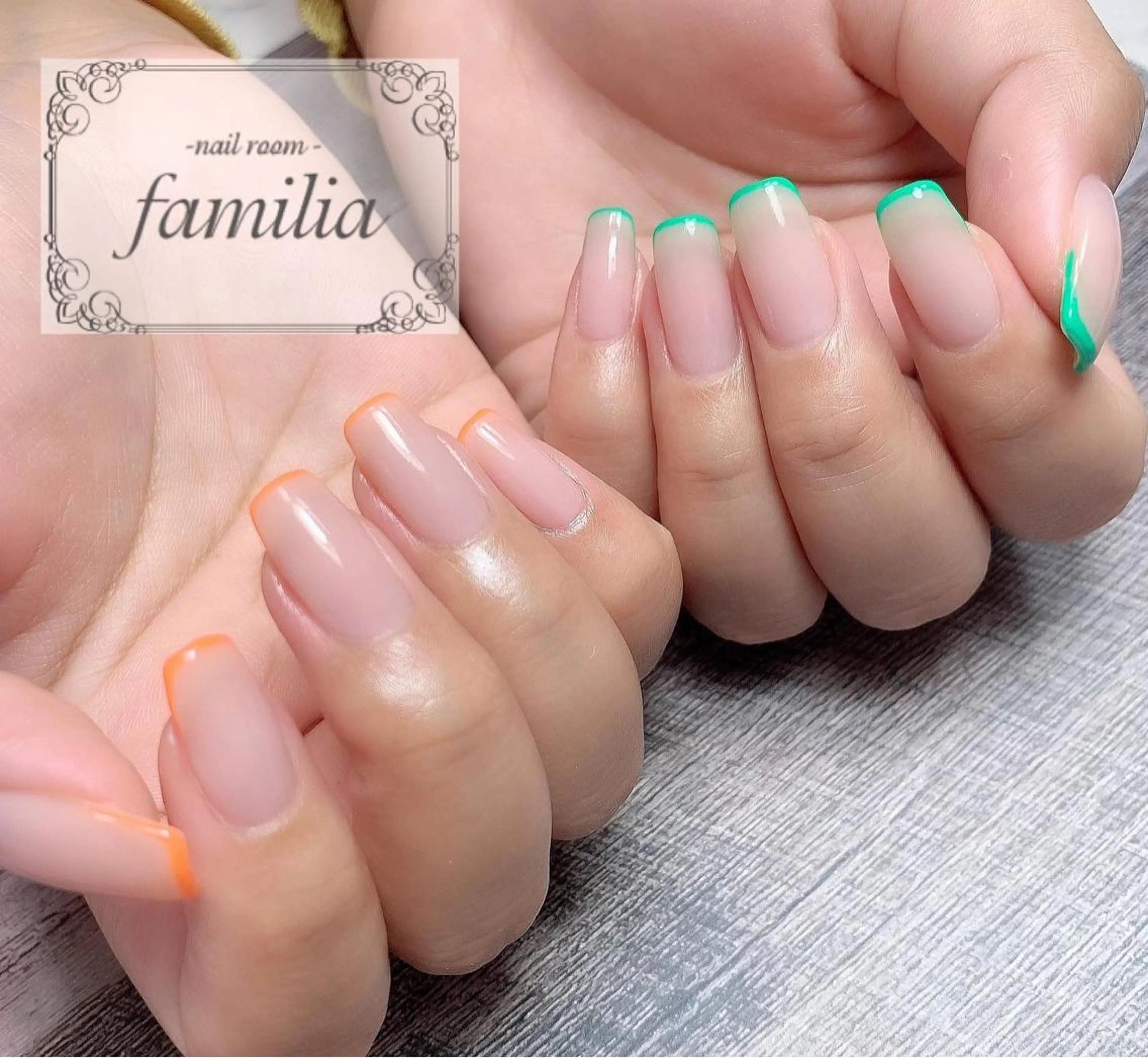 ネイル フレンチネイル ハンドネイル -nailroom- familiaのネイルデザイン