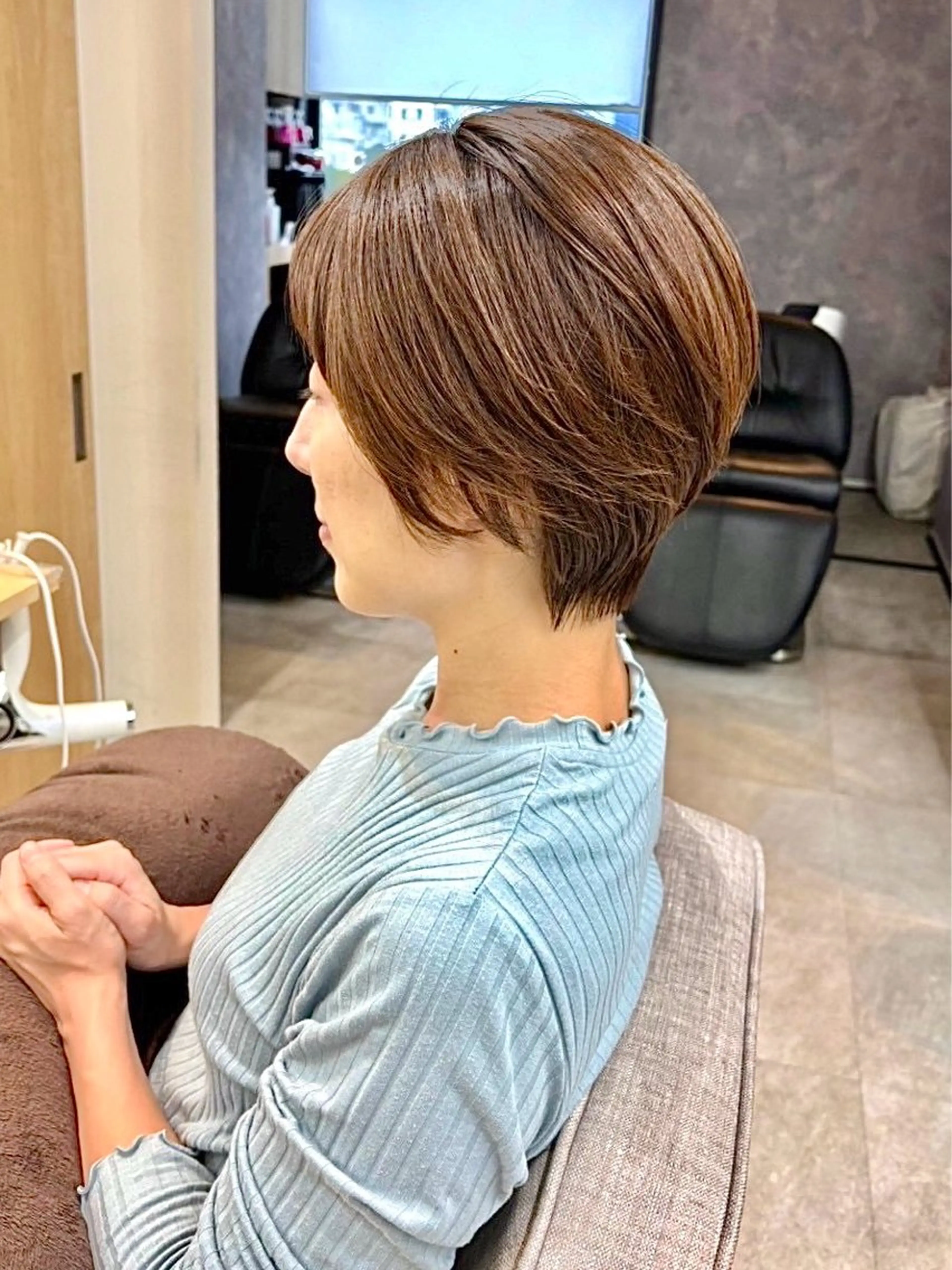 ショート 桜木町2分/くびれ /ボブ/ナチュラルのヘアスタイル