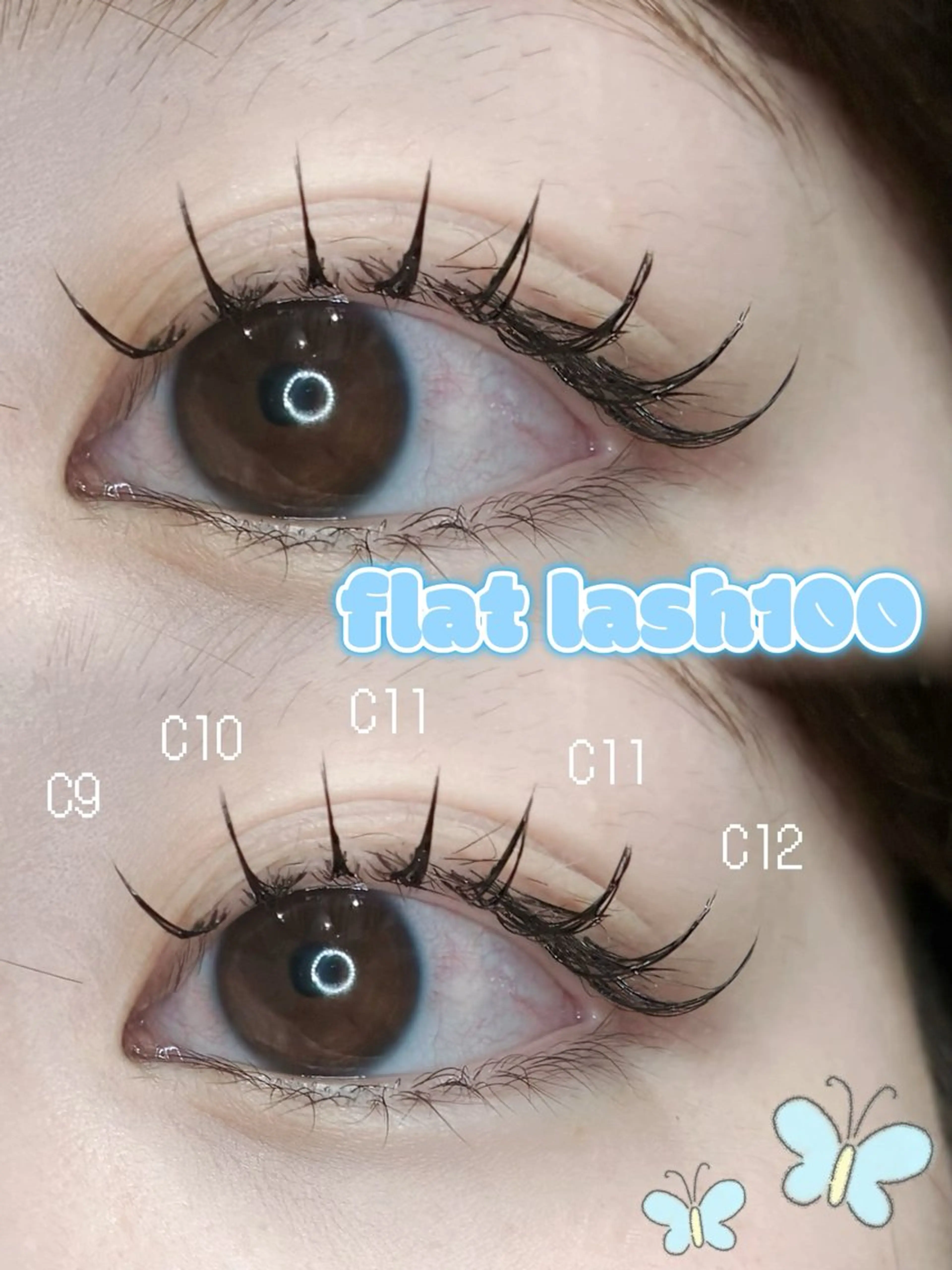 マツエク・マツパ フラットラッシュ マツエク 棚岡 結花のマツエク・マツパデザイン