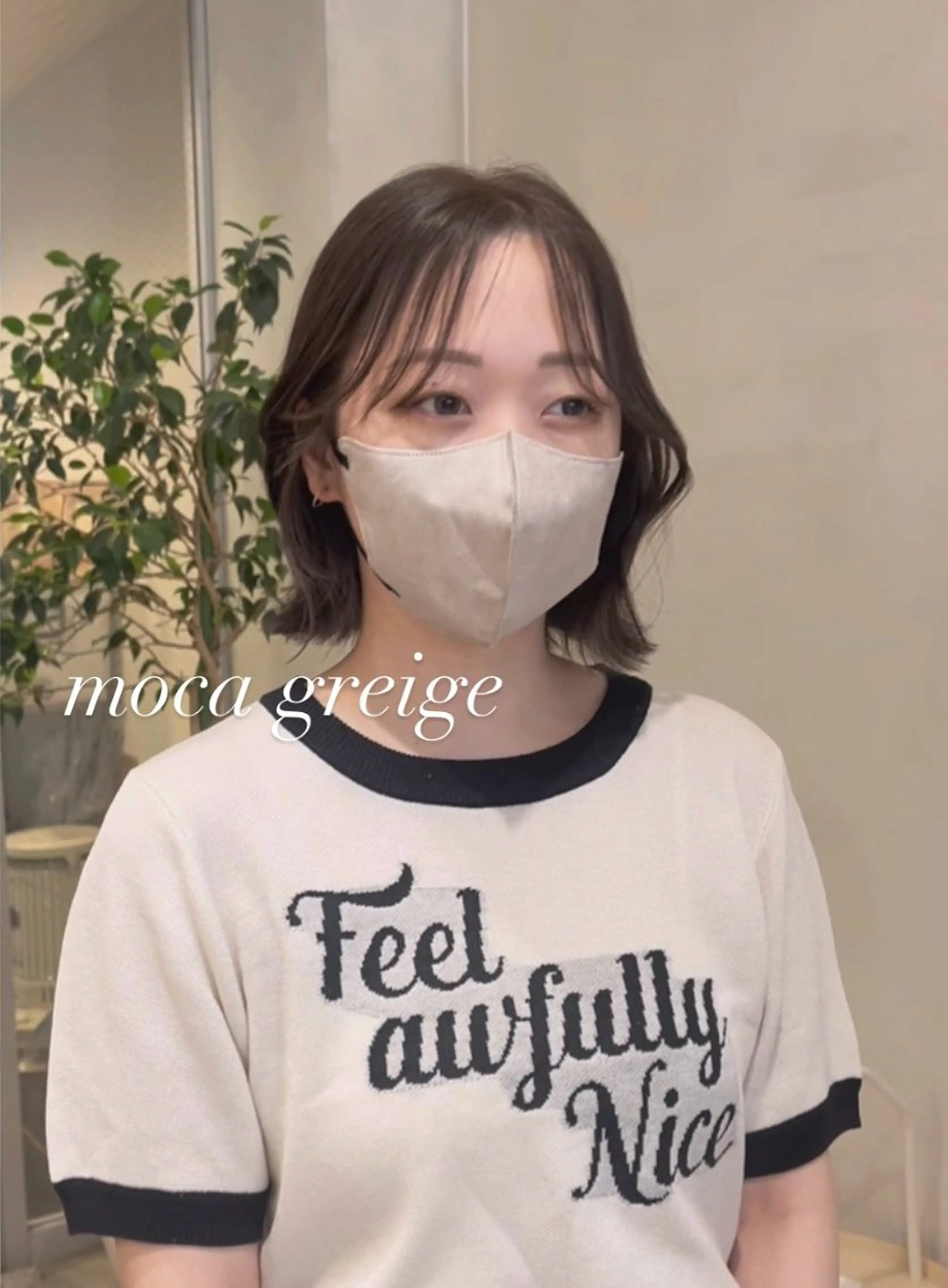 ミディアム カラー nakahara madokaのヘアスタイル