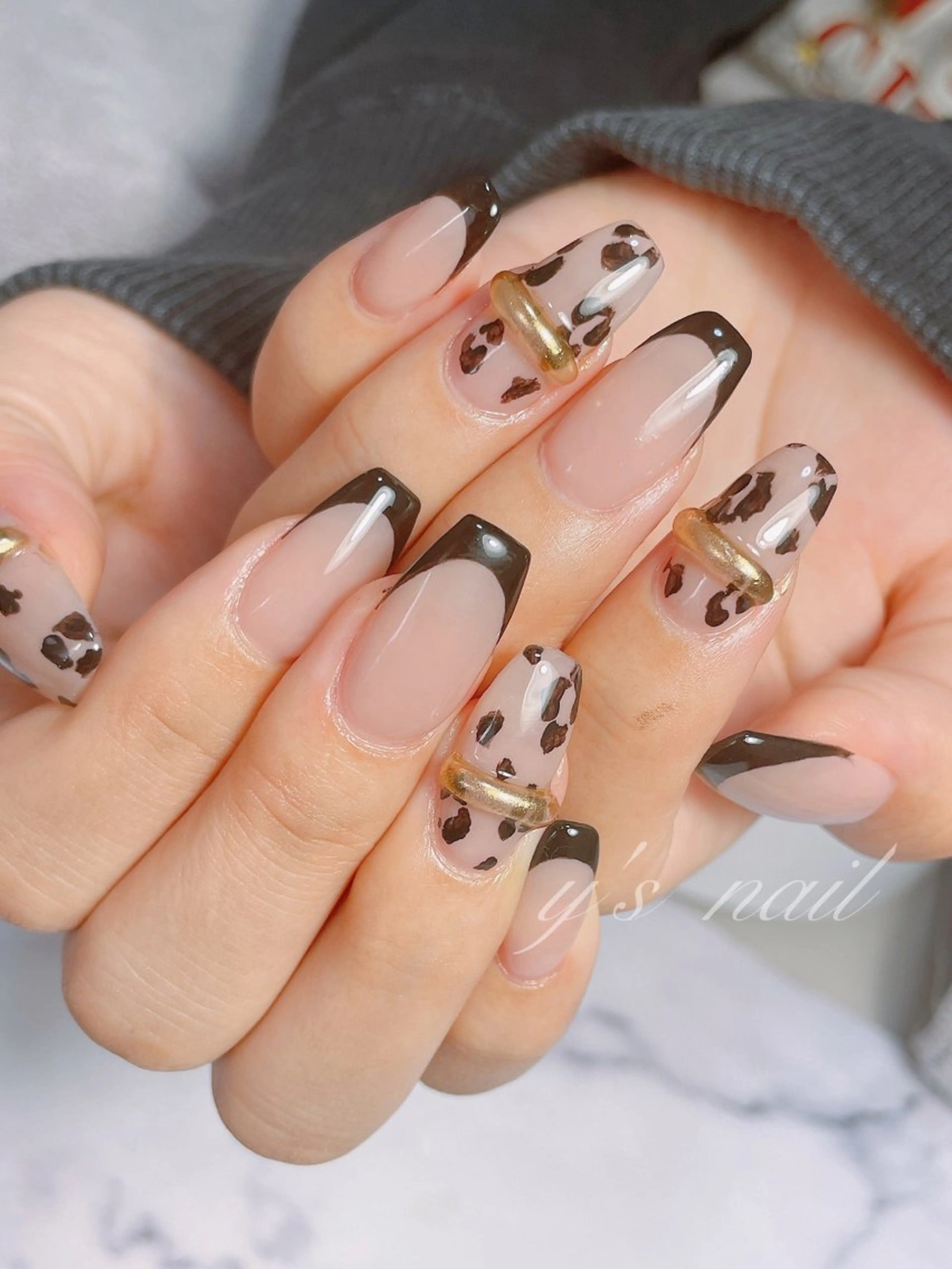 ネイル アートネイル フレンチネイル y’s nail ✧ゆきのネイルデザイン