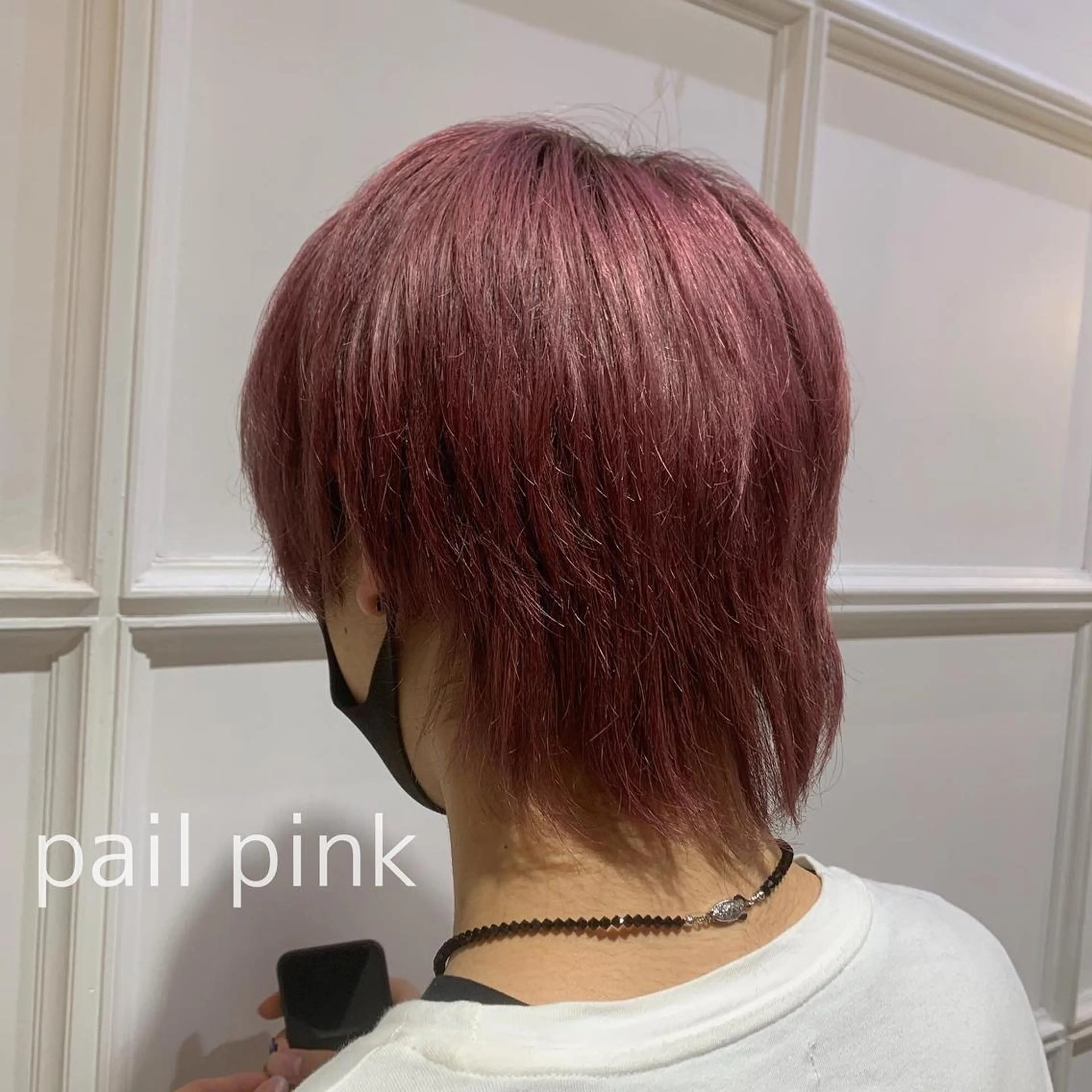 カラー メンズ ピンクカラー 髪質改善カラー&TR 縮毛矯正/弱酸性矯正のヘアスタイル