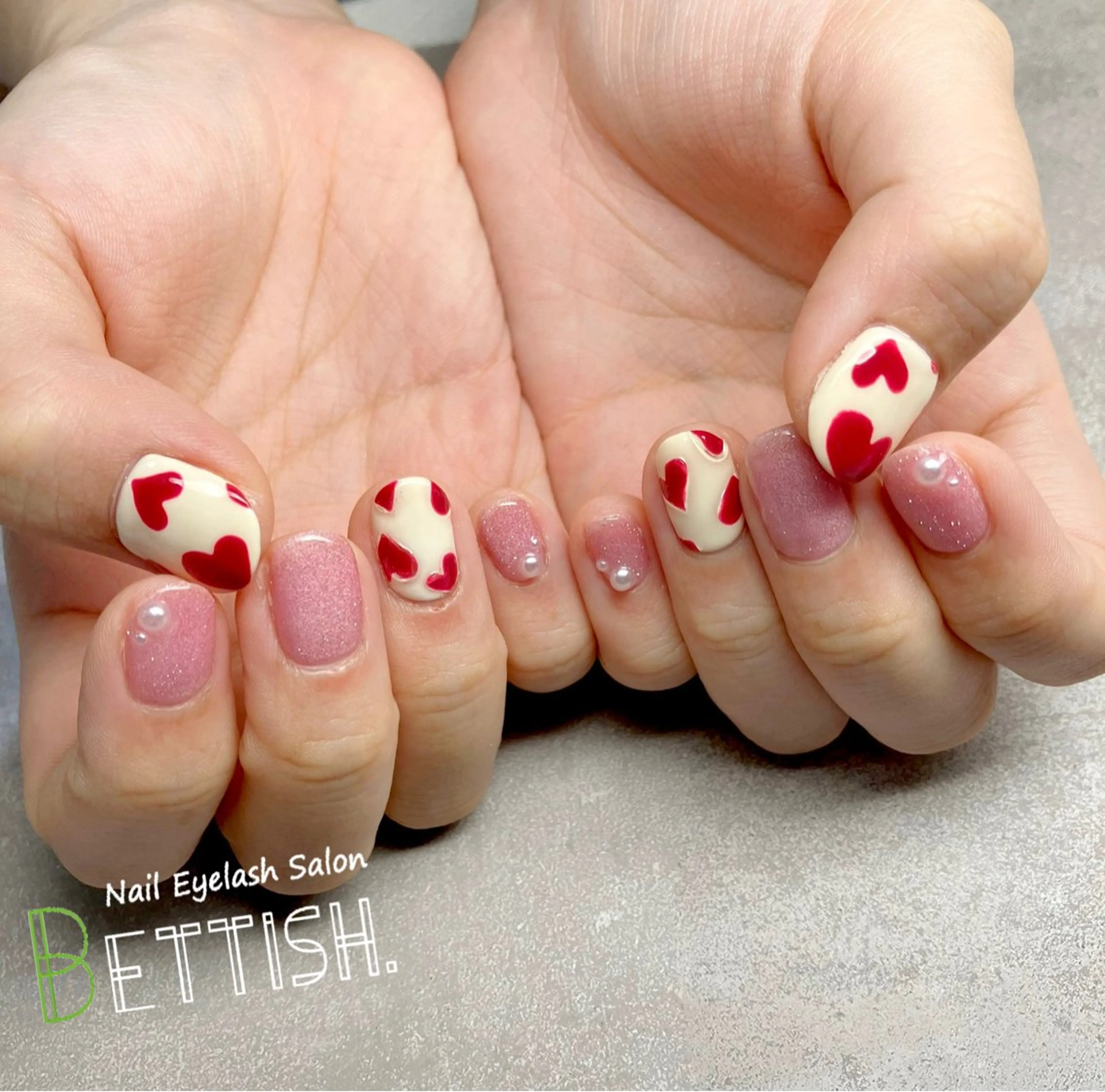 ネイル ハート ハンドネイル BETTISH. KUMIKO☺︎︎のネイルデザイン