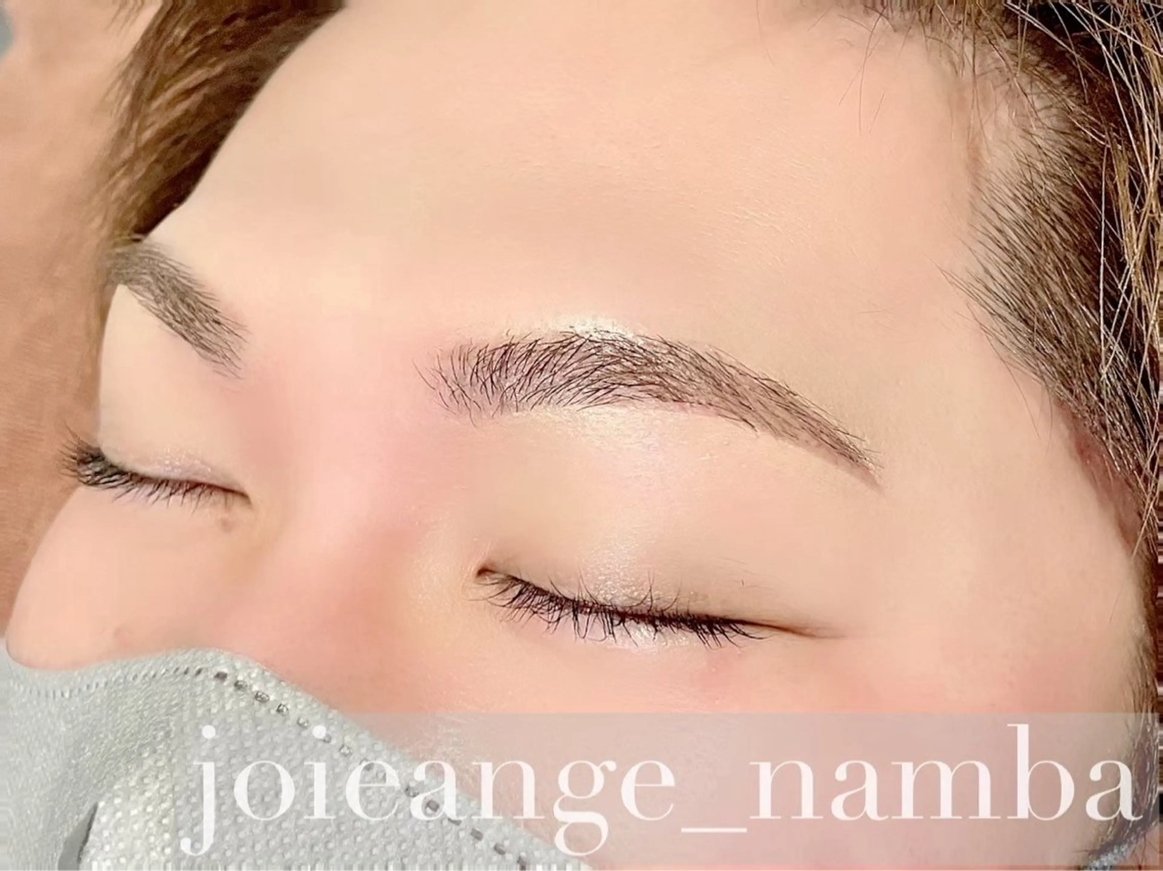 メンズ アイブロウ ワックス脱毛 眉カット joieange 難波店 Yumeのマツエク・マツパデザイン