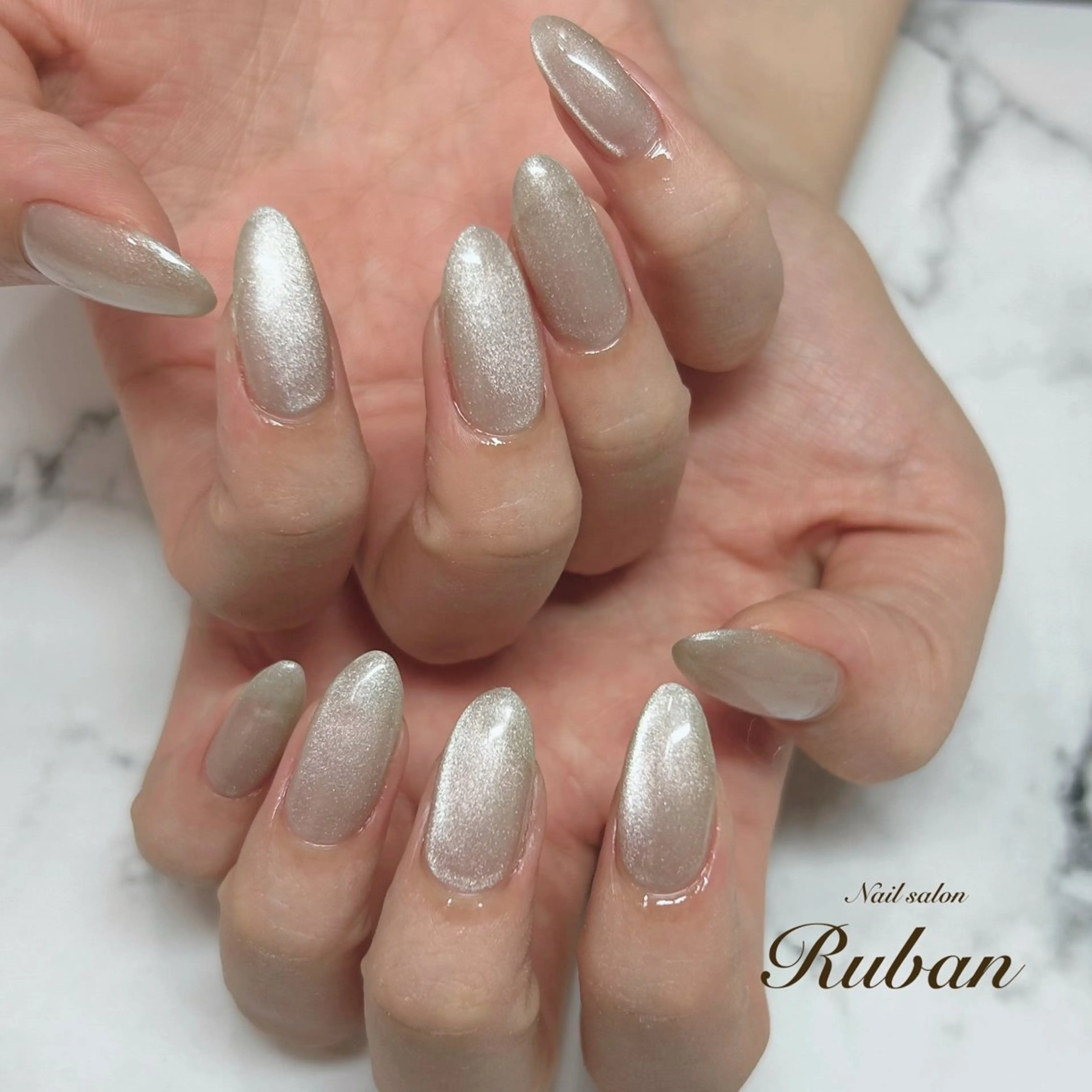 ネイル マグネットネイル ワンカラーネイル Nail salon Rubanのネイルデザイン