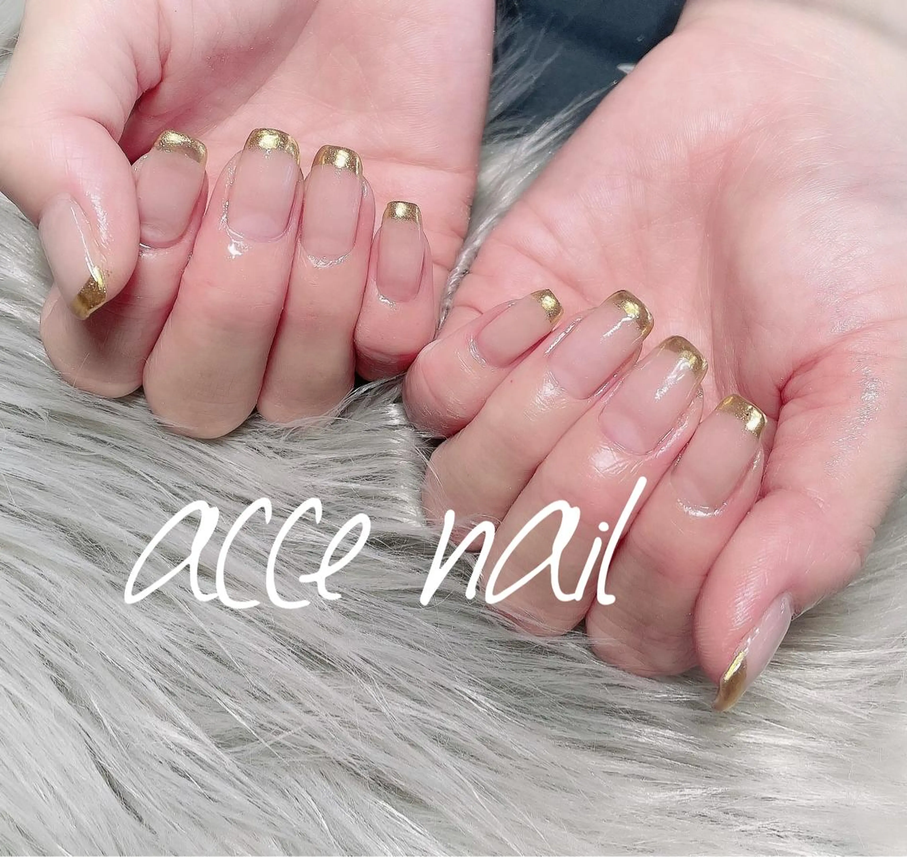 ネイル フレンチネイル ミラーネイル atsuco ✴︎のネイルデザイン