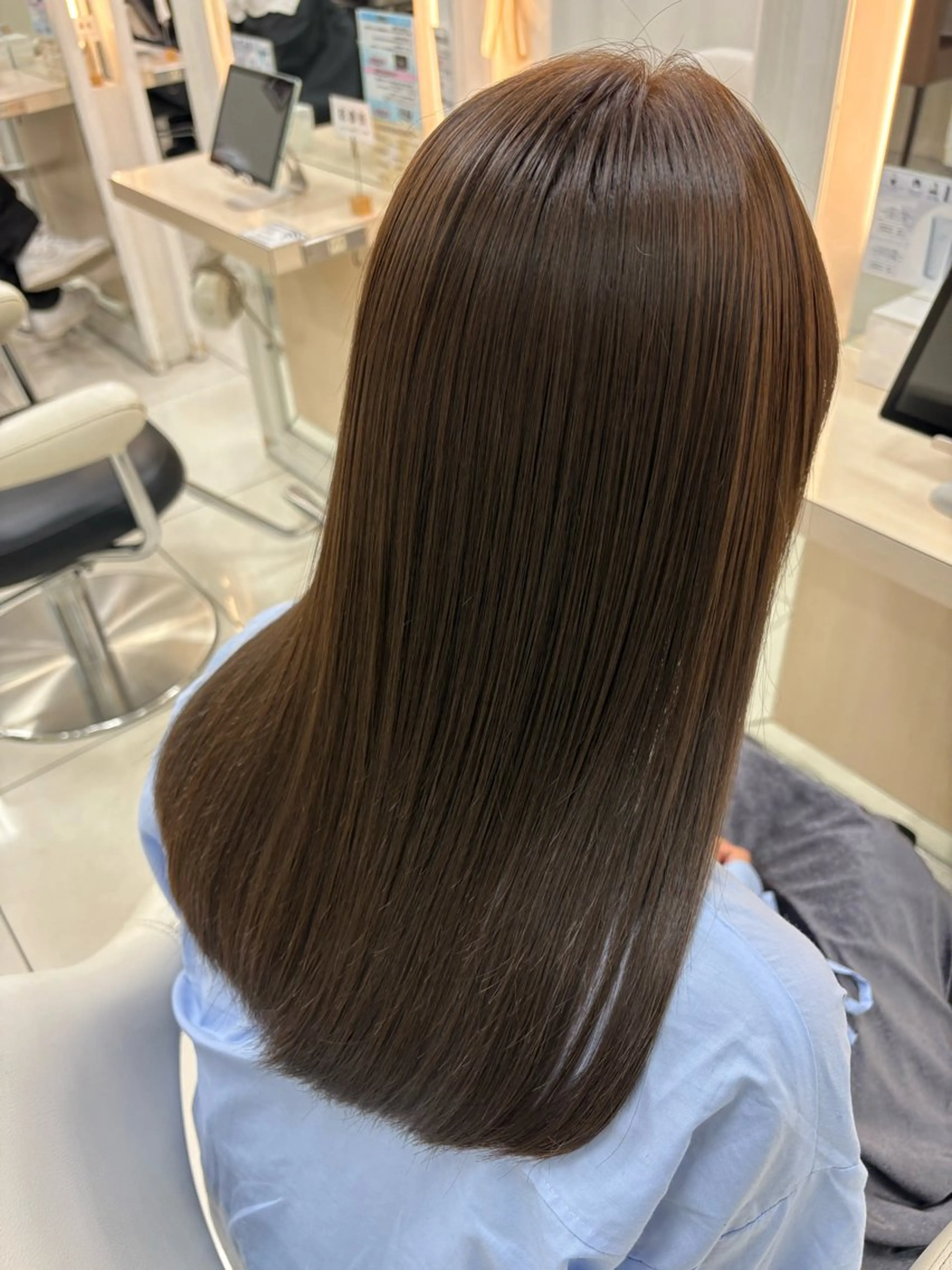 セミロング カラー メンズ カット 縮毛矯正 トリートメント 髪質改善/艶カラー/ メンズパーマ/鈴木のヘアスタイル