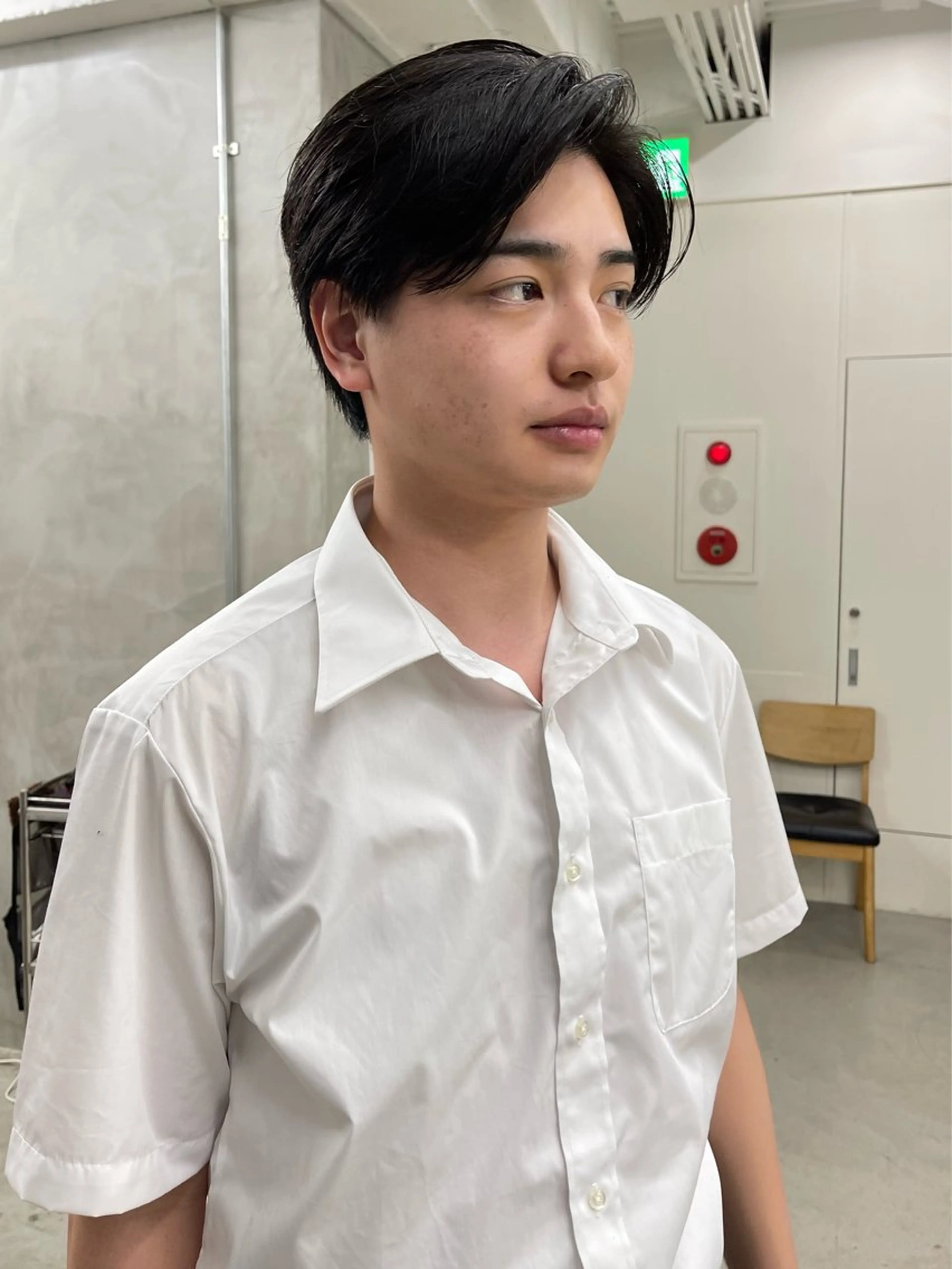 メンズ センターパート メンズパーマ メンズショート スパイキーショート メンズカット パーマ[佐橋]のヘアスタイル