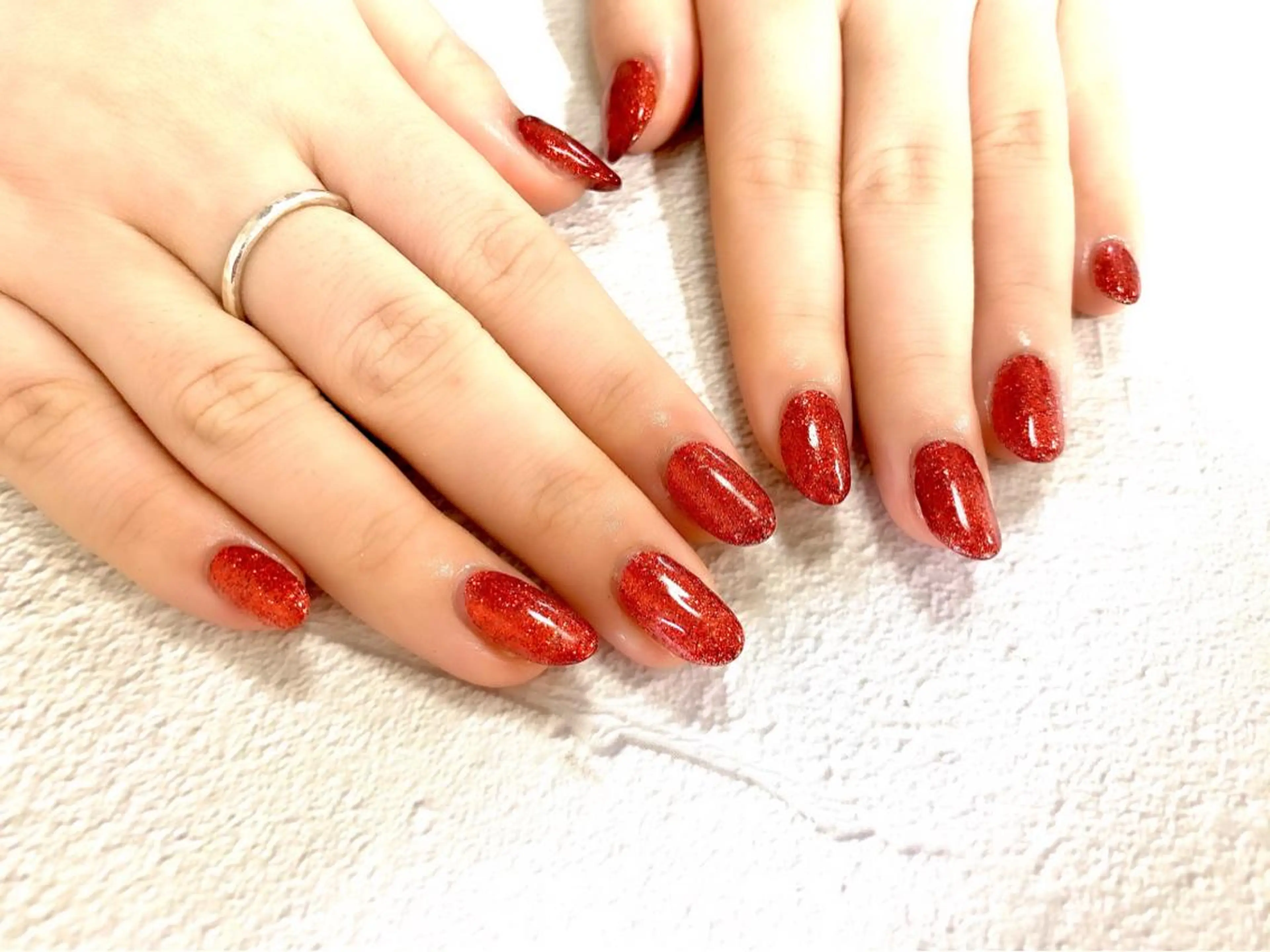 ネイル ジェルネイル ロングネイル ワンカラーネイル パラジェル スカルプネイル ハンドネイル clover nailのネイルデザイン