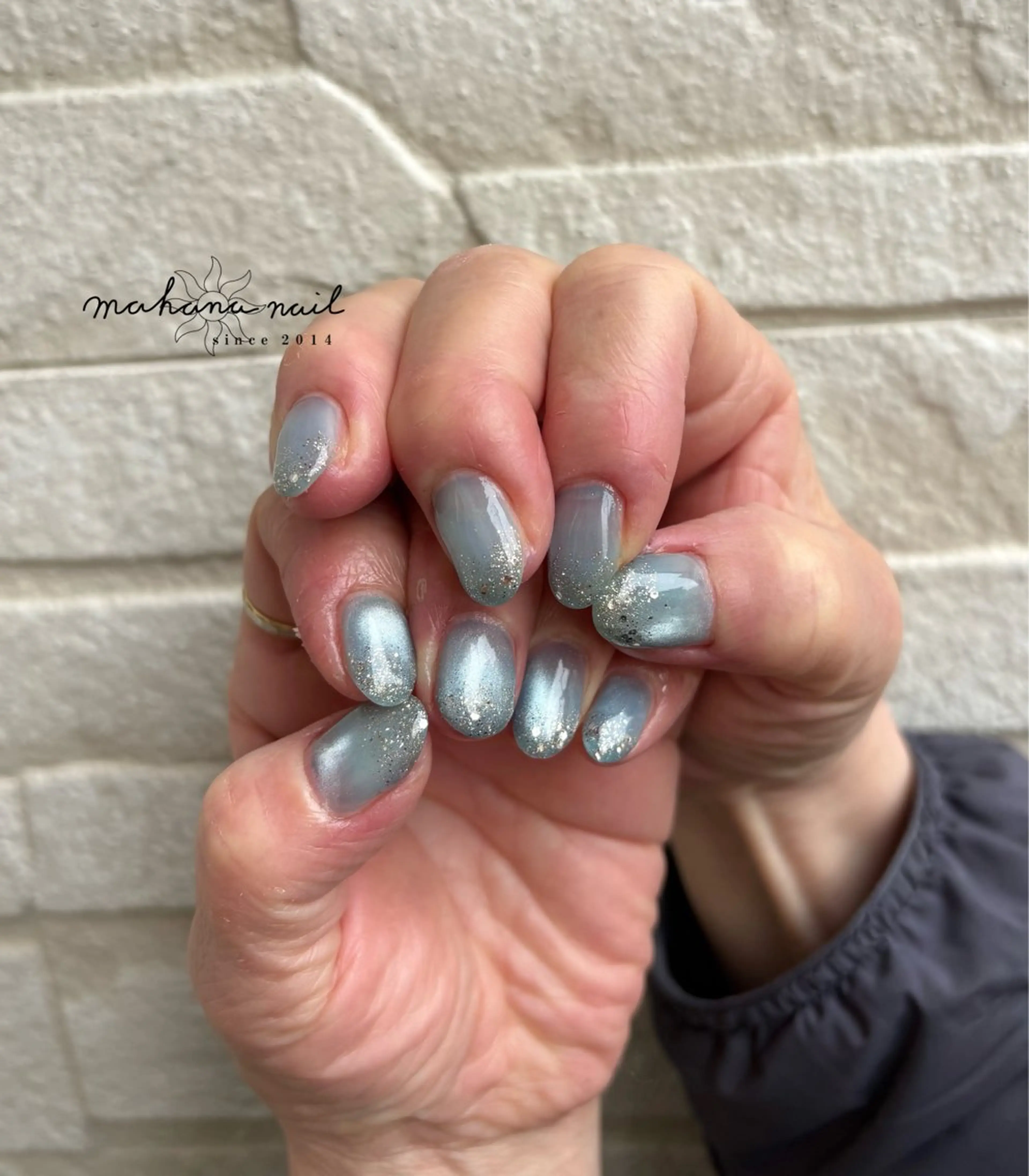 ネイル ラメ(グリッター) ハンドネイル mahana nailのネイルデザイン