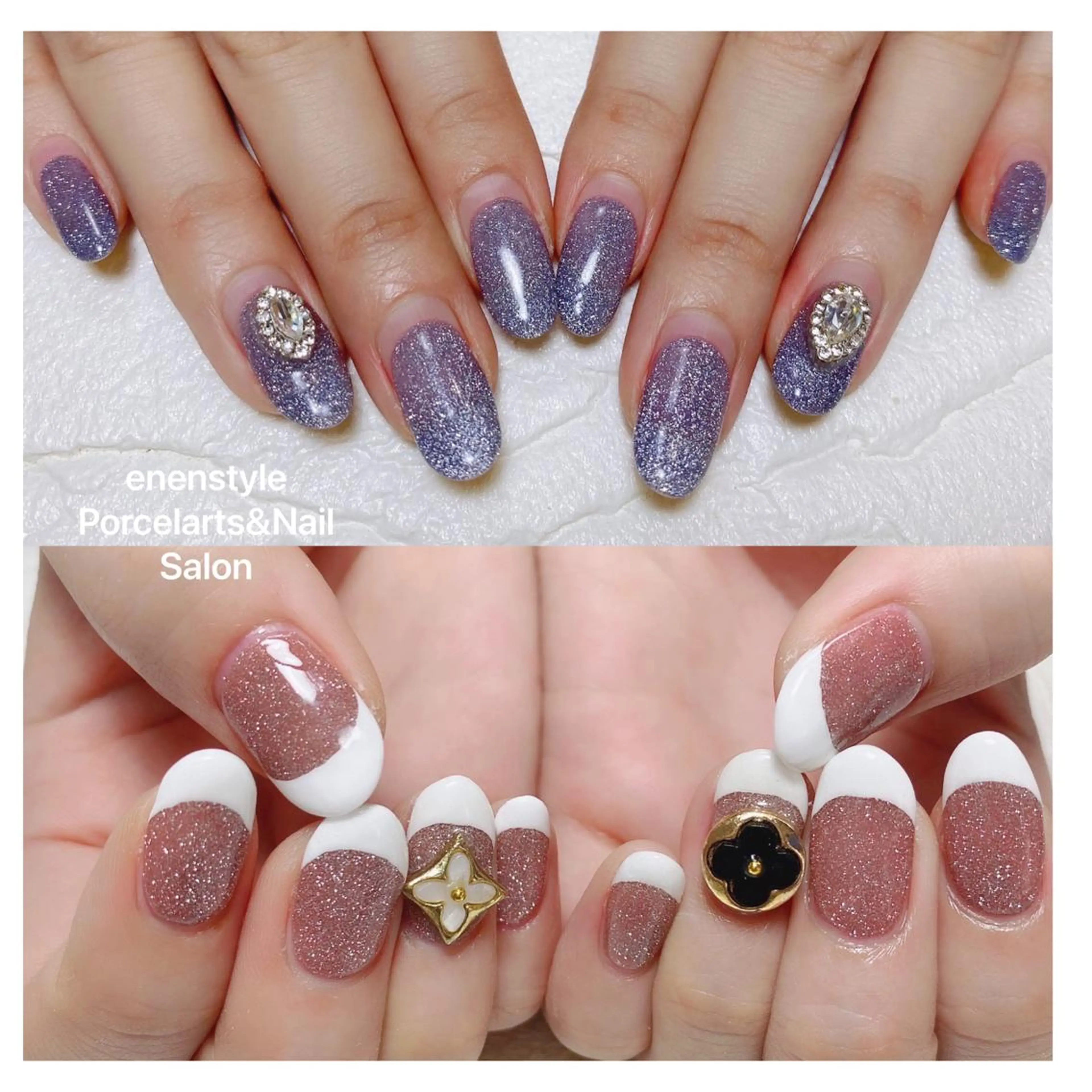 ミディアム ネイル ハンドネイル 👑enen style👑のネイルデザイン