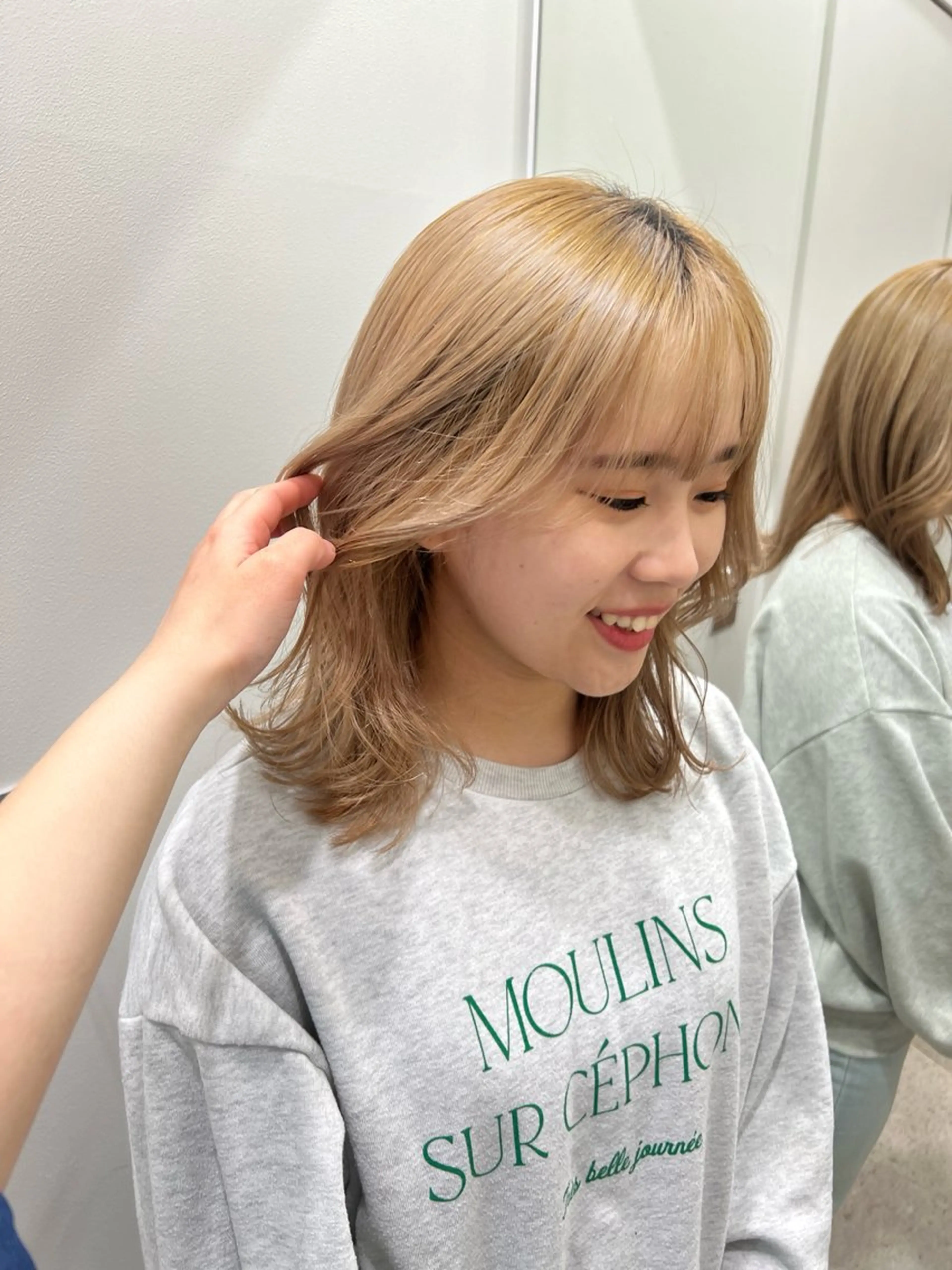 ロング カコ/レイヤーカット ヘアアレンジのヘアスタイル