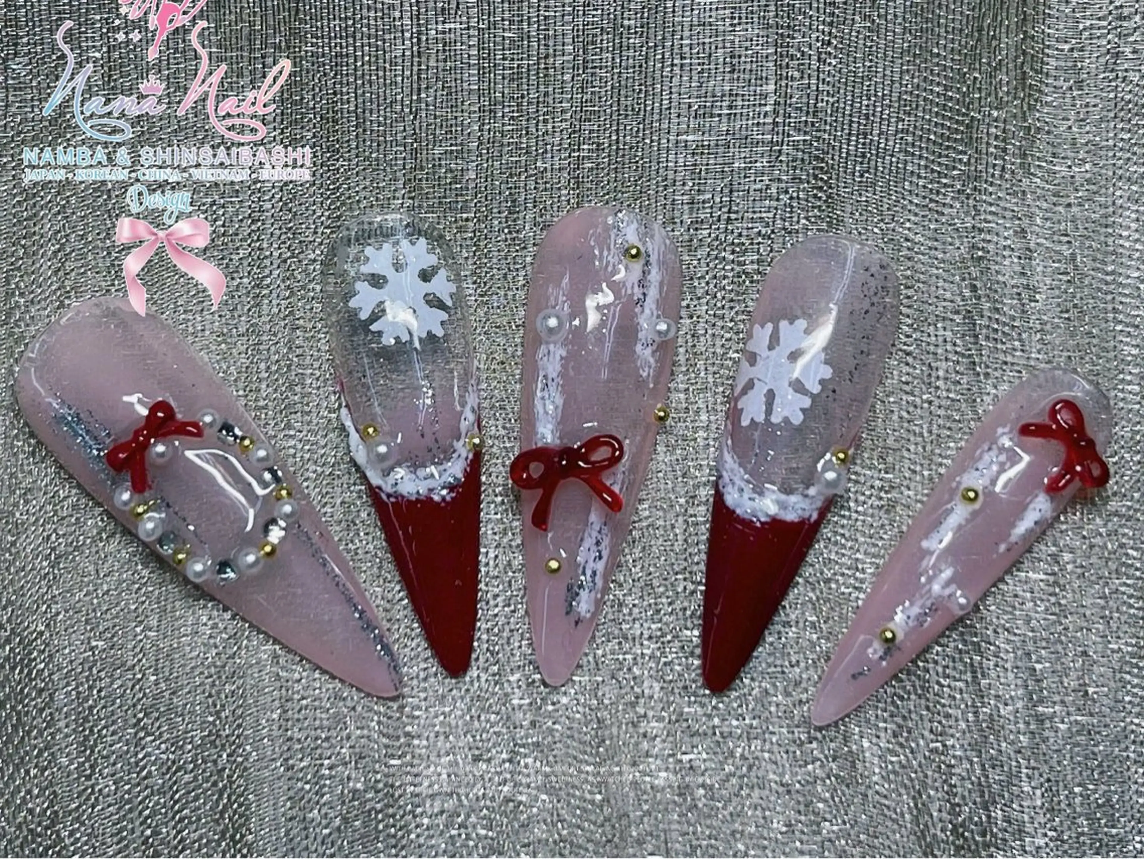 ネイル 冬ネイル クリスマス リナネイル 長堀橋店／東心斎橋店のネイルデザイン