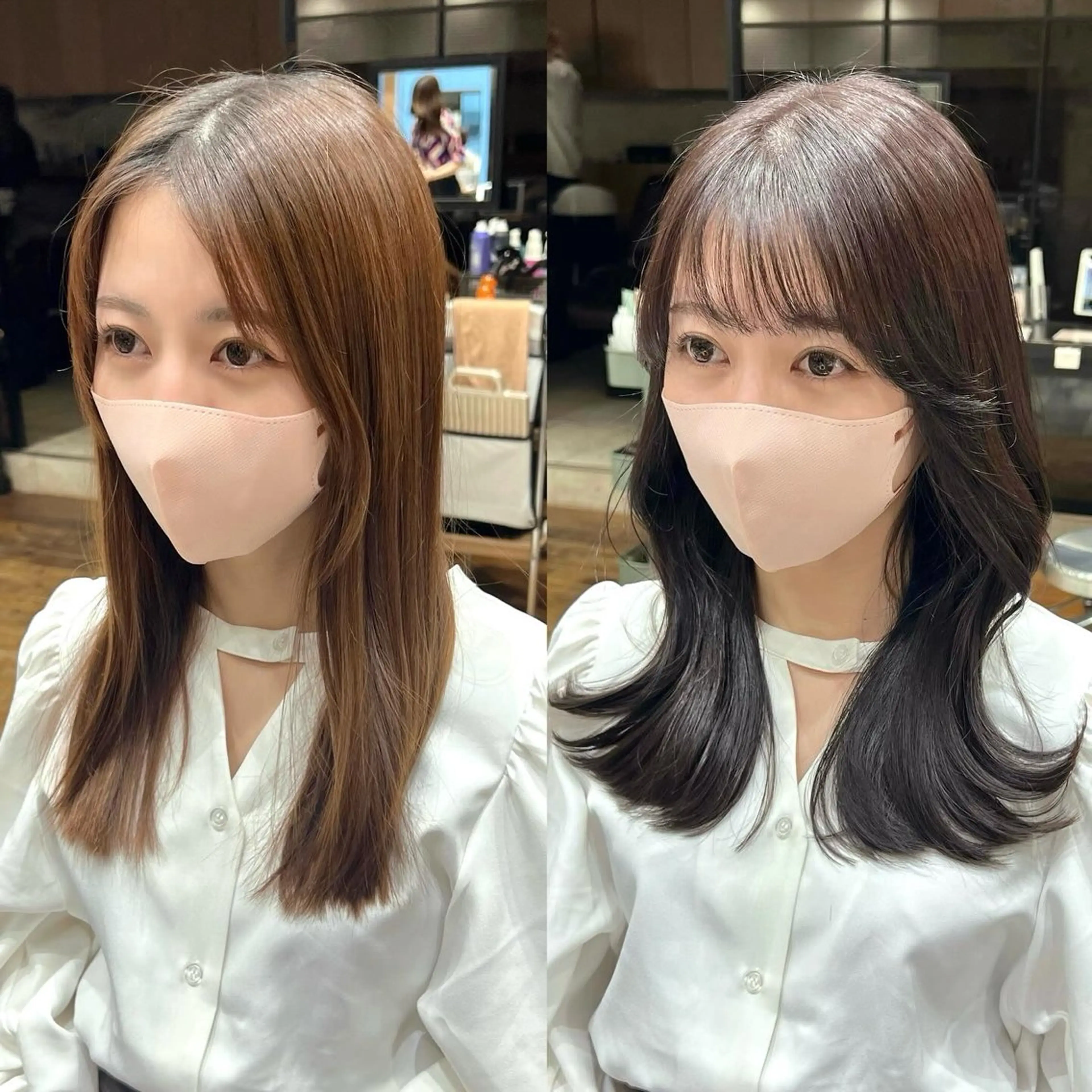 ロング くびれヘア 顔周りカット 髪質改善 レイヤーカット ロング 🧡くびれヘア/前髪 顔周り🧡久原結衣のヘアスタイル