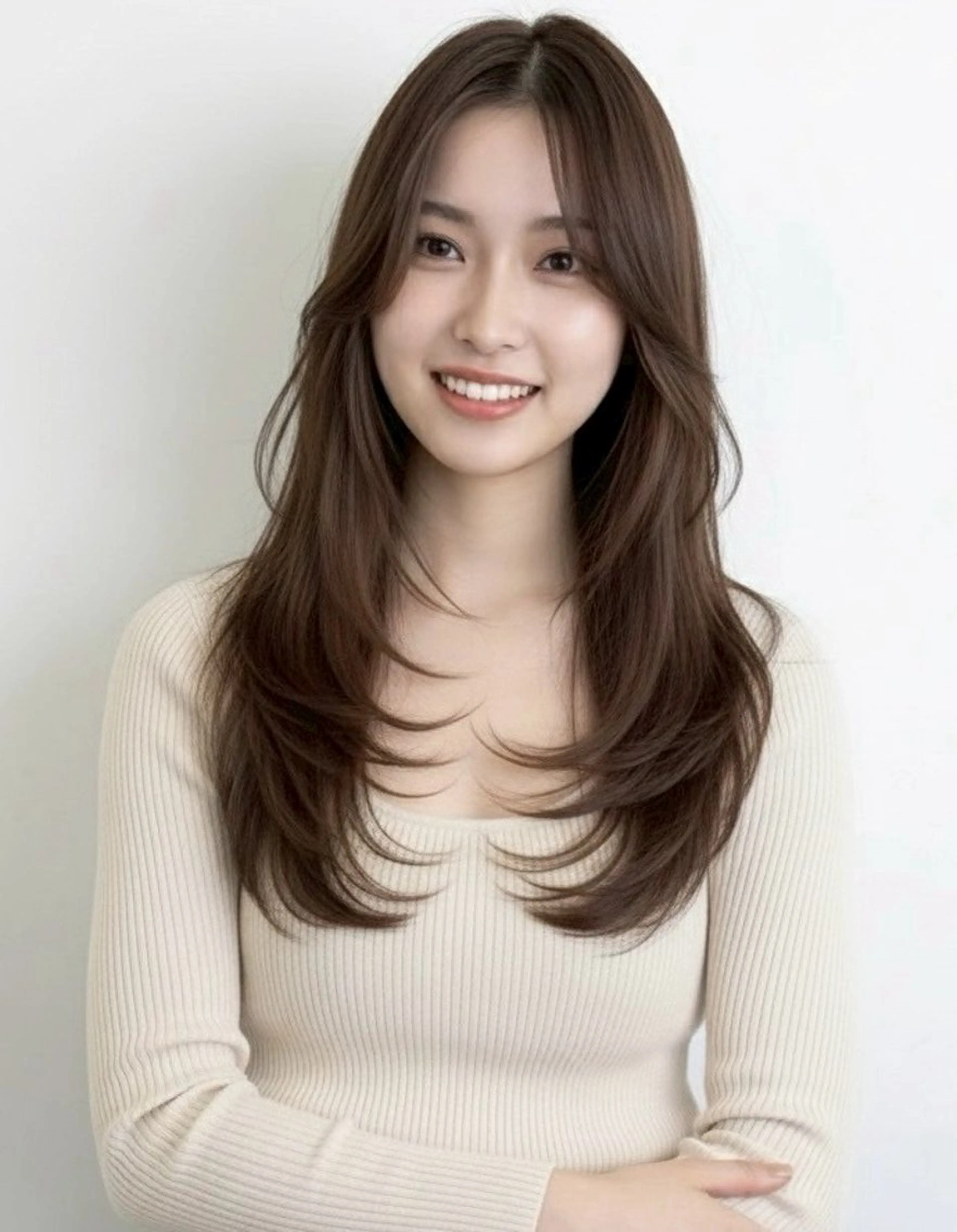 ロング カラー ヘアアレンジ ベージュカラー ブリーチ グレージュ ブリーチなしカラー オリーブベージュ 【代表】 たき〜のヘアスタイル