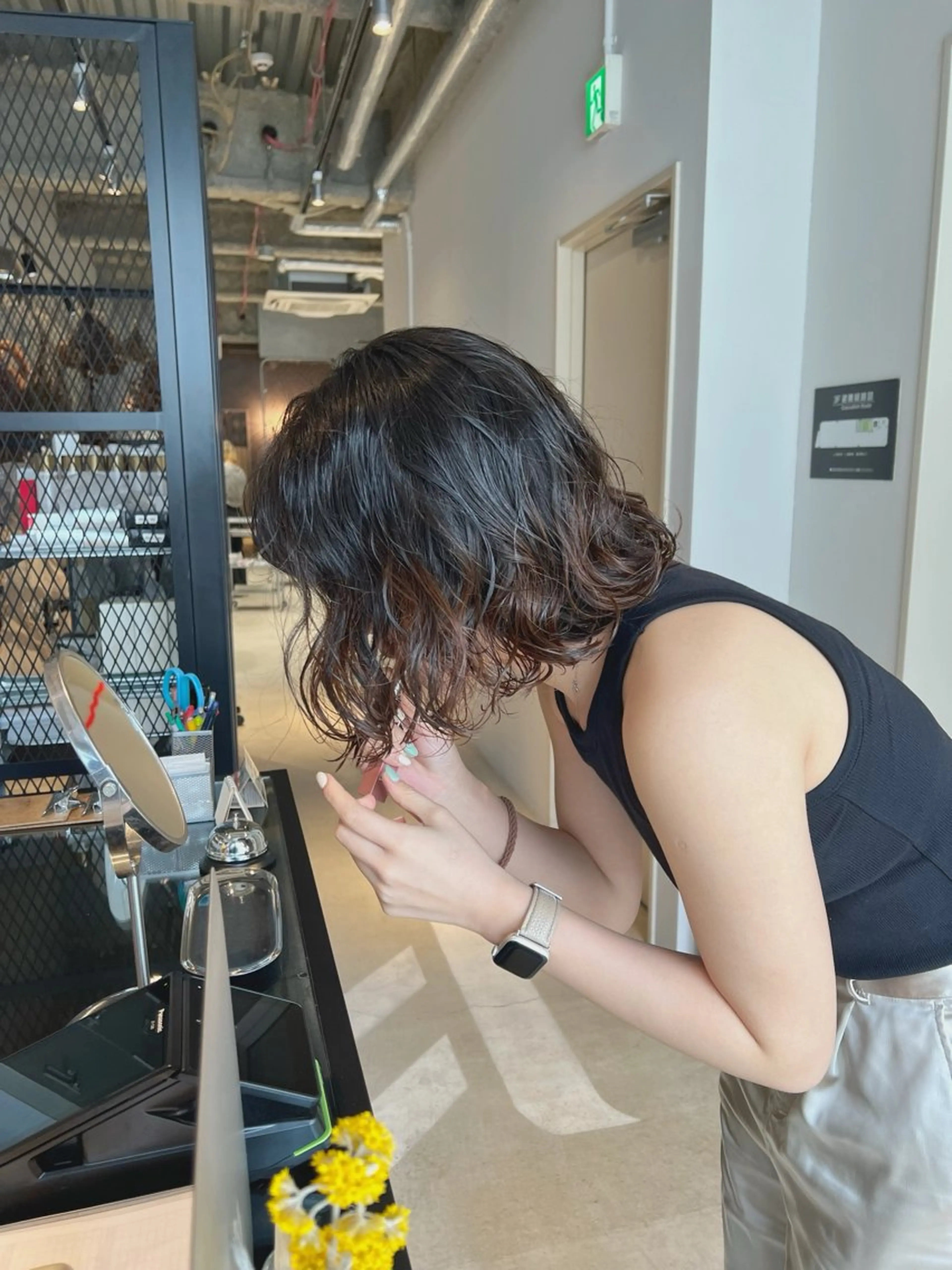 ミディアム カット パーマ 大澤 叶方のヘアスタイル