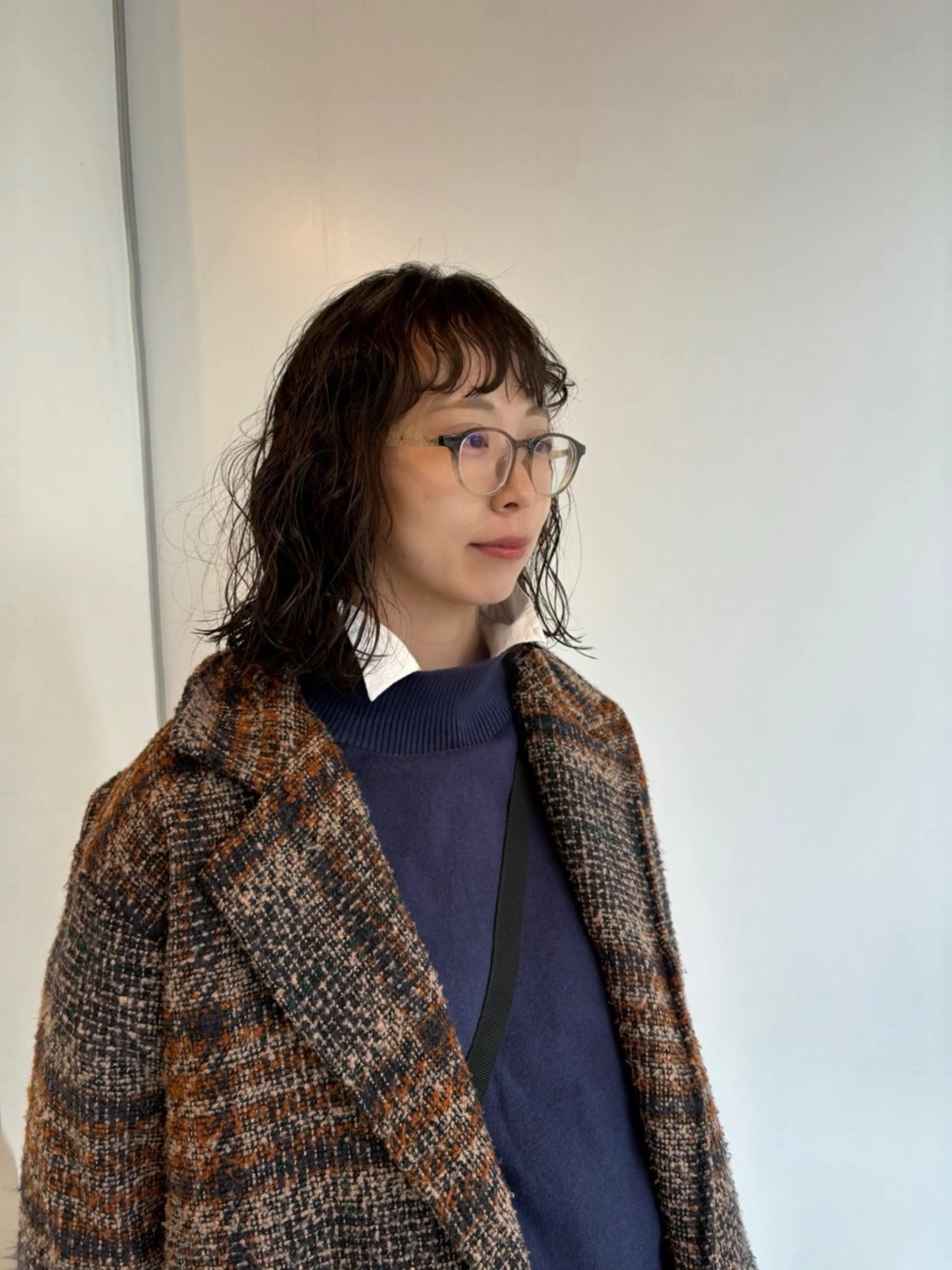 ミディアム カラー パーマ ミディアムパーマ カット パーマ 悩みを解決💫似合せ RENのヘアスタイル