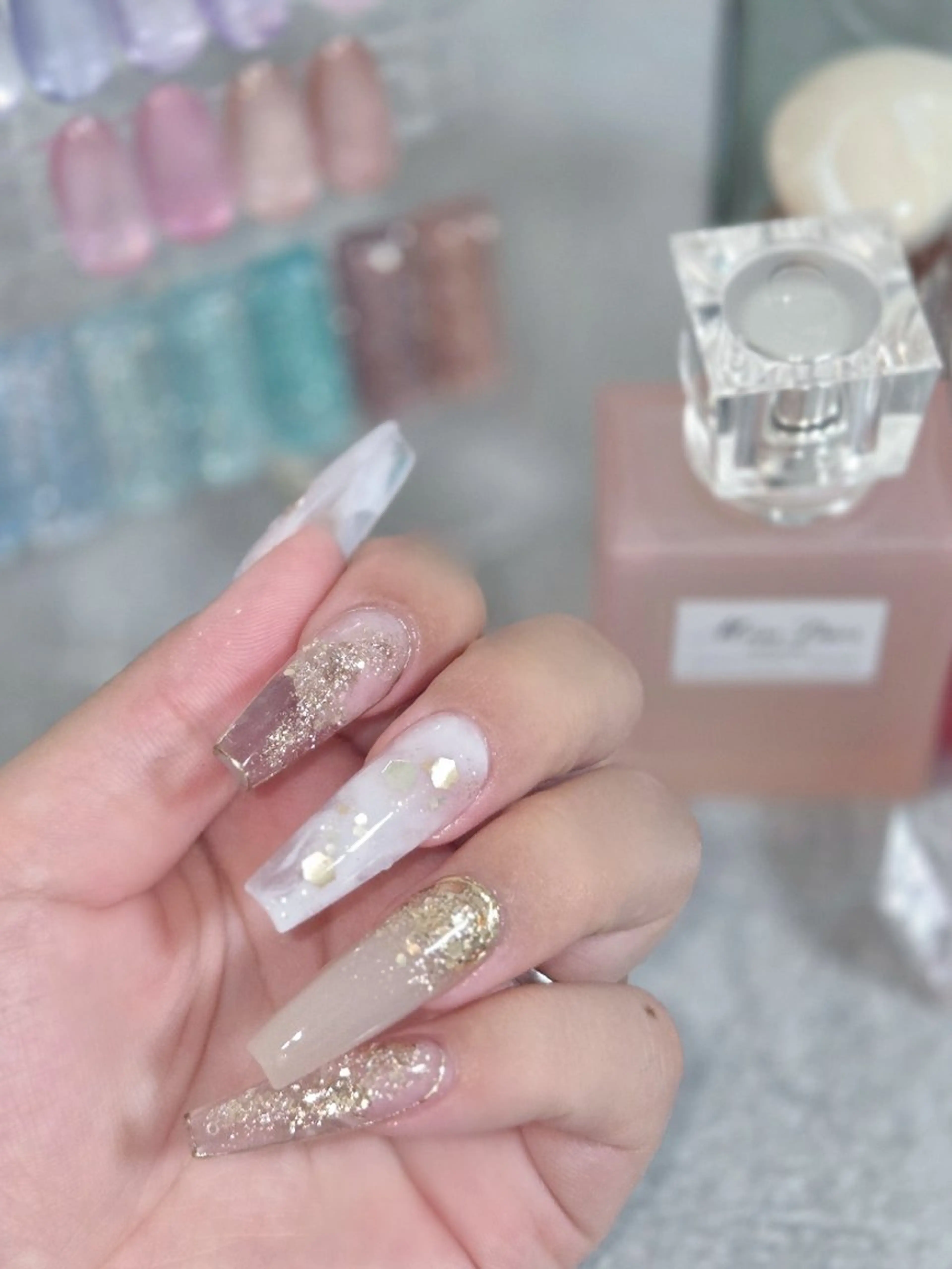 ネイル スカルプネイル ハンドネイル Lady Nail Kiyokaのネイルデザイン