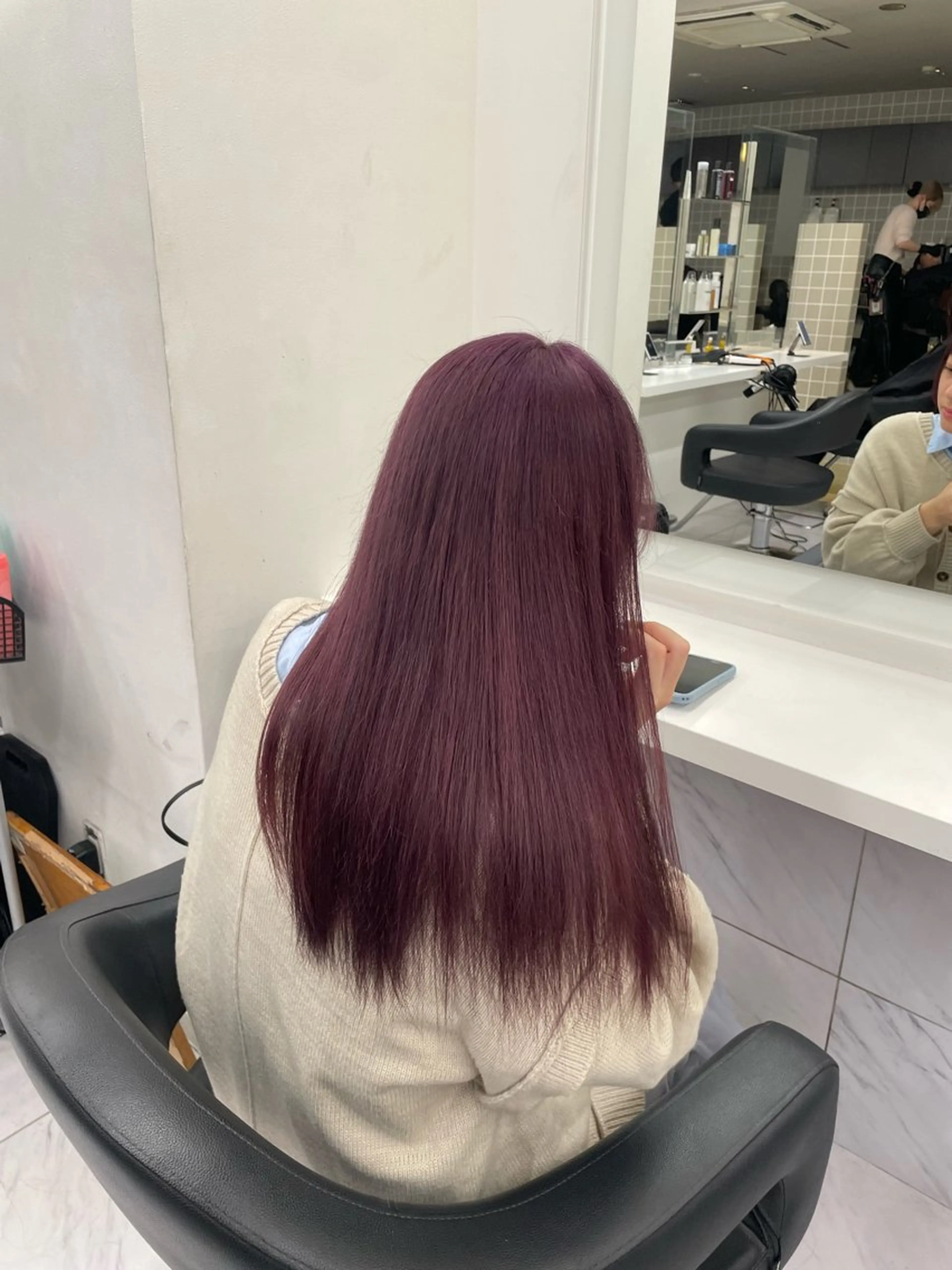 ロング カラー ヘアアレンジ ヘアカラー トリートメント ヘアセット 💗横浜美容室 💗HARUNAのヘアスタイル