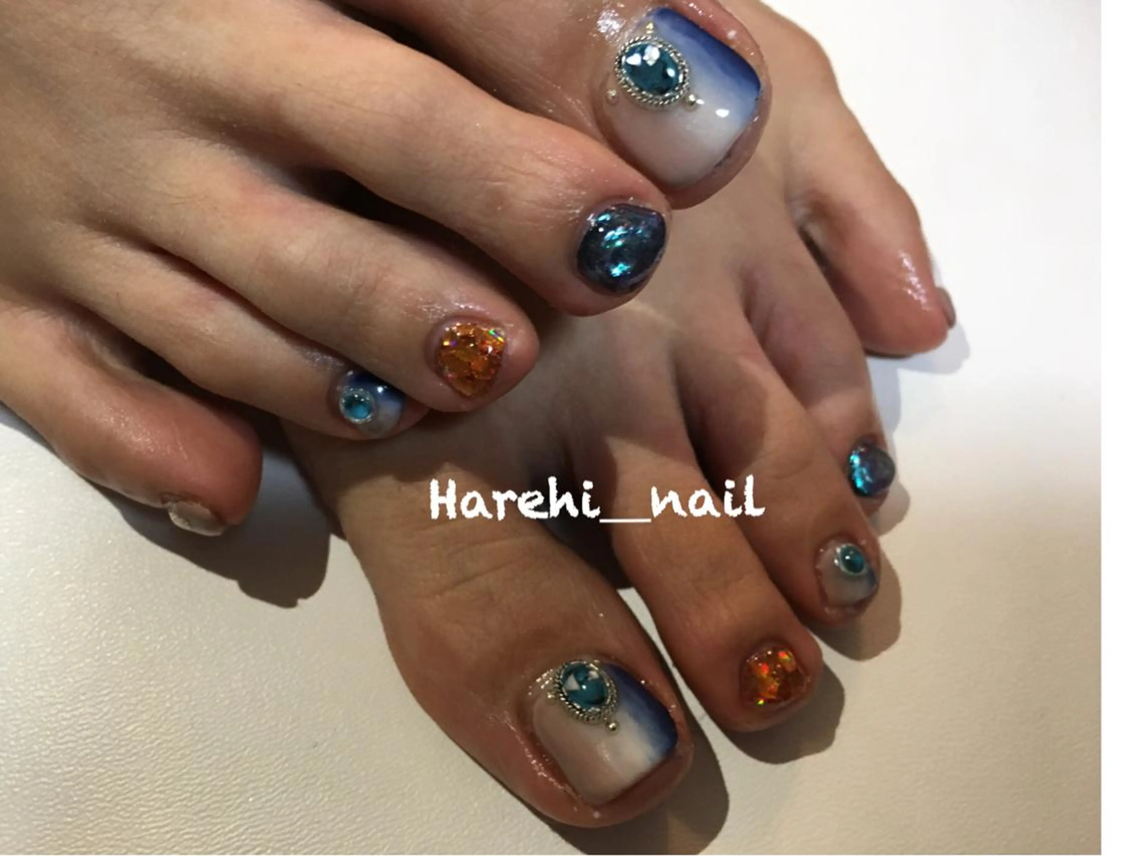 ネイル フットネイル Harehi_ nailのネイルデザイン