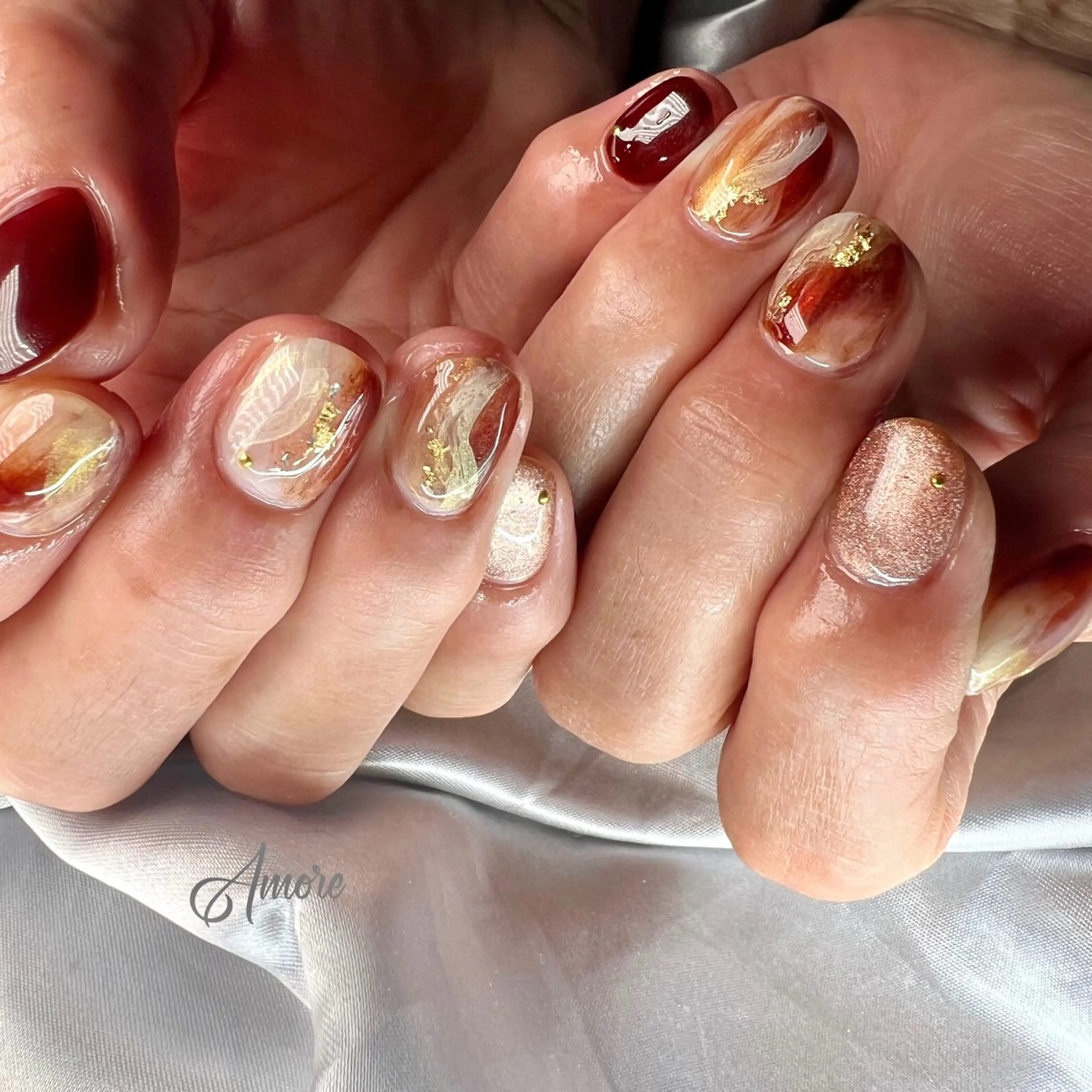 ネイル ジェルネイル 韓国ネイル パラジェル You kyehwaのネイルデザイン