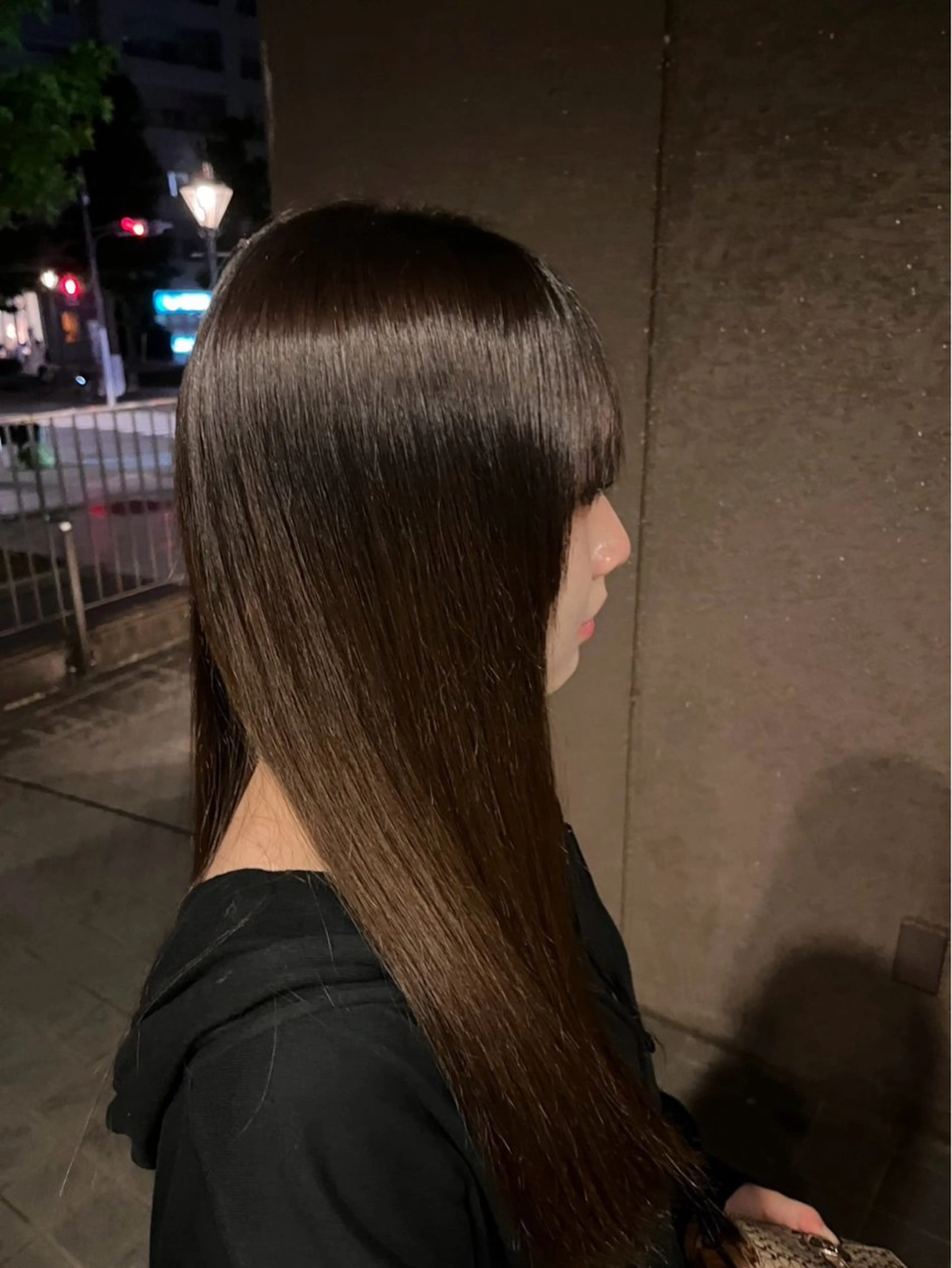 ロング 縮毛矯正 縮毛矯正／艶カラー アオキタイキのヘアスタイル