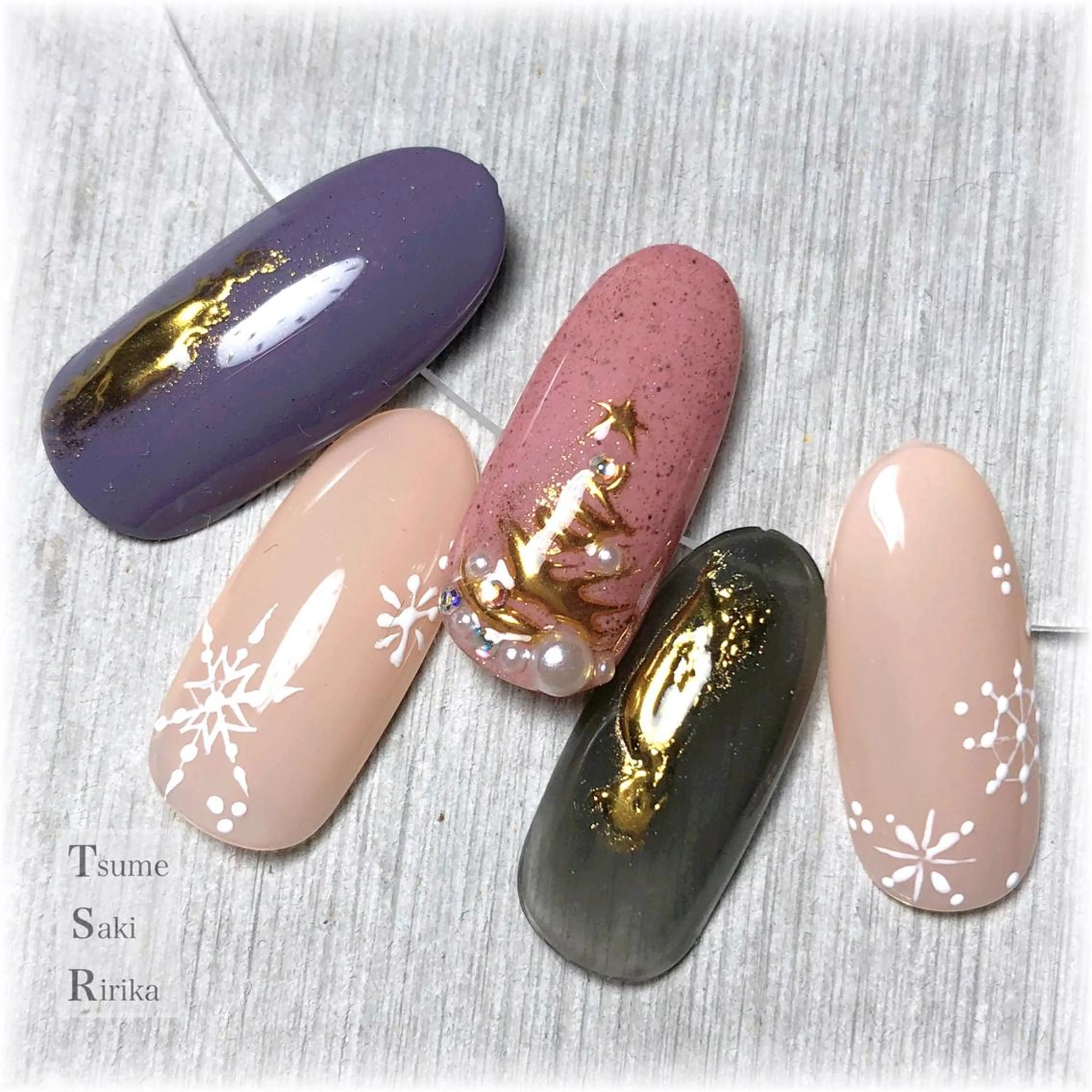 ネイル ハンドネイル ハンドケア 爪咲 りり花のネイルデザイン