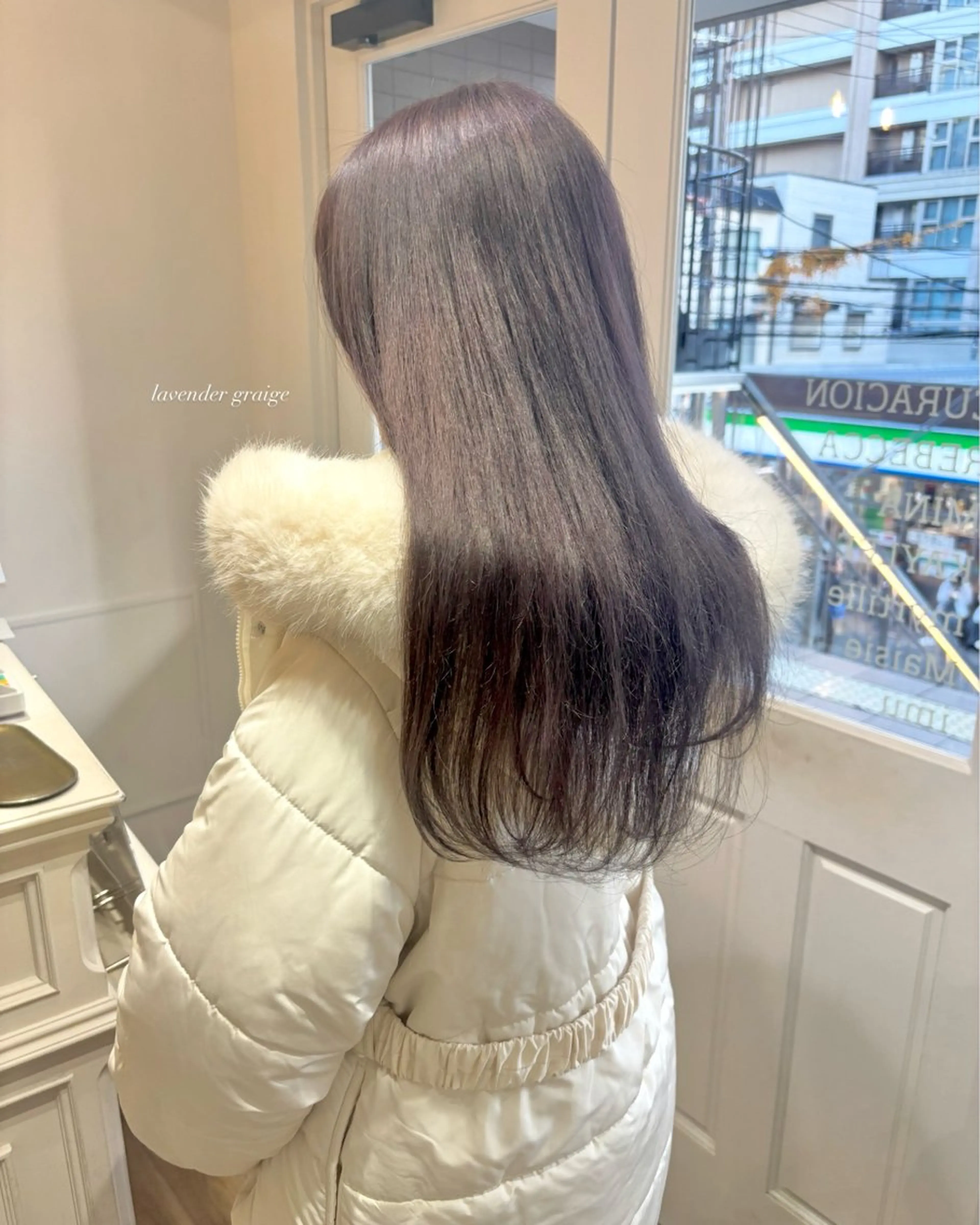 ロング カラー ブリーチ Risa🐈‍⬛/ グレージュ/透明感のヘアスタイル