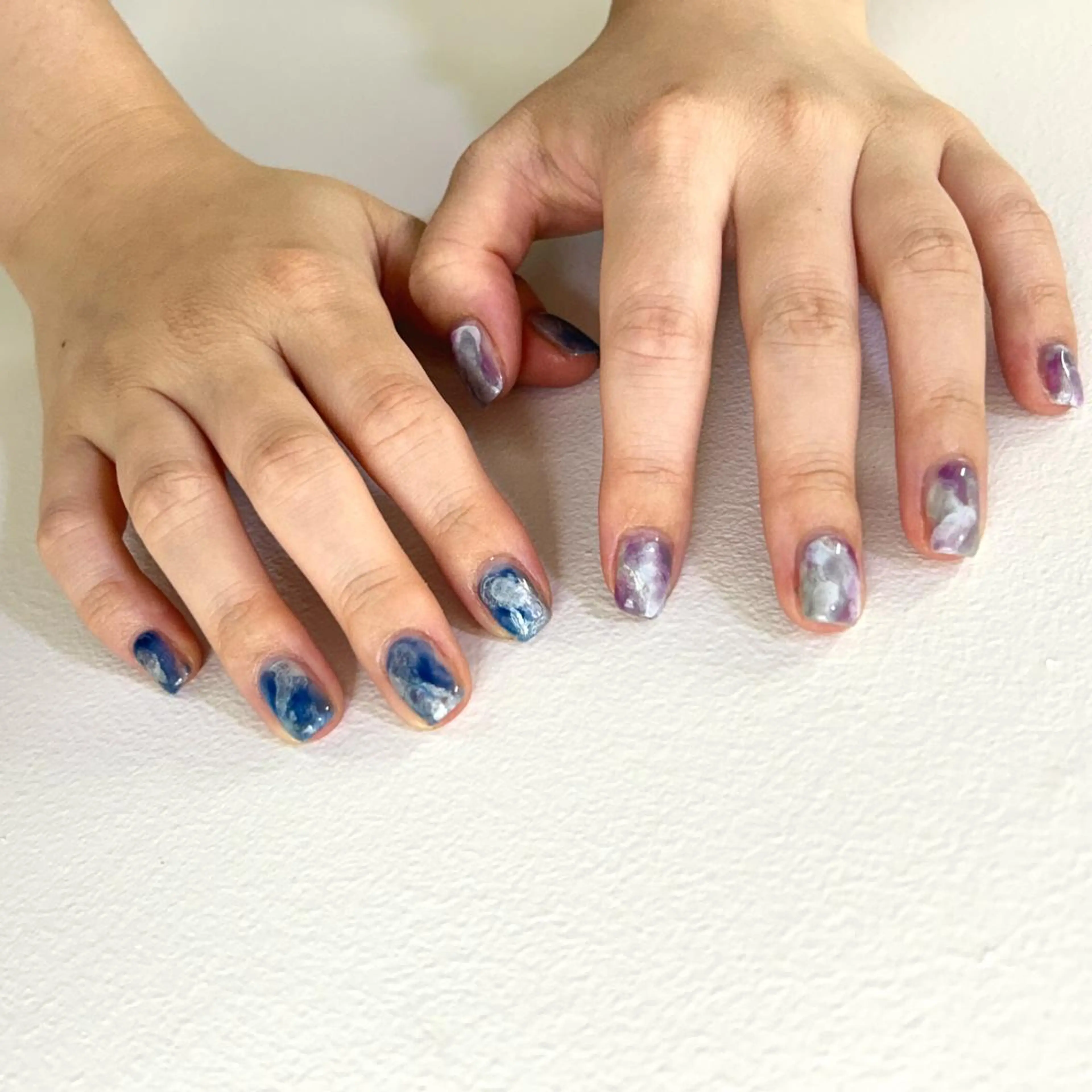 ネイル ジェルネイル 韓国ネイル ニュアンスネイル ワンホンネイル nailstudio eviz新宿店のネイルデザイン