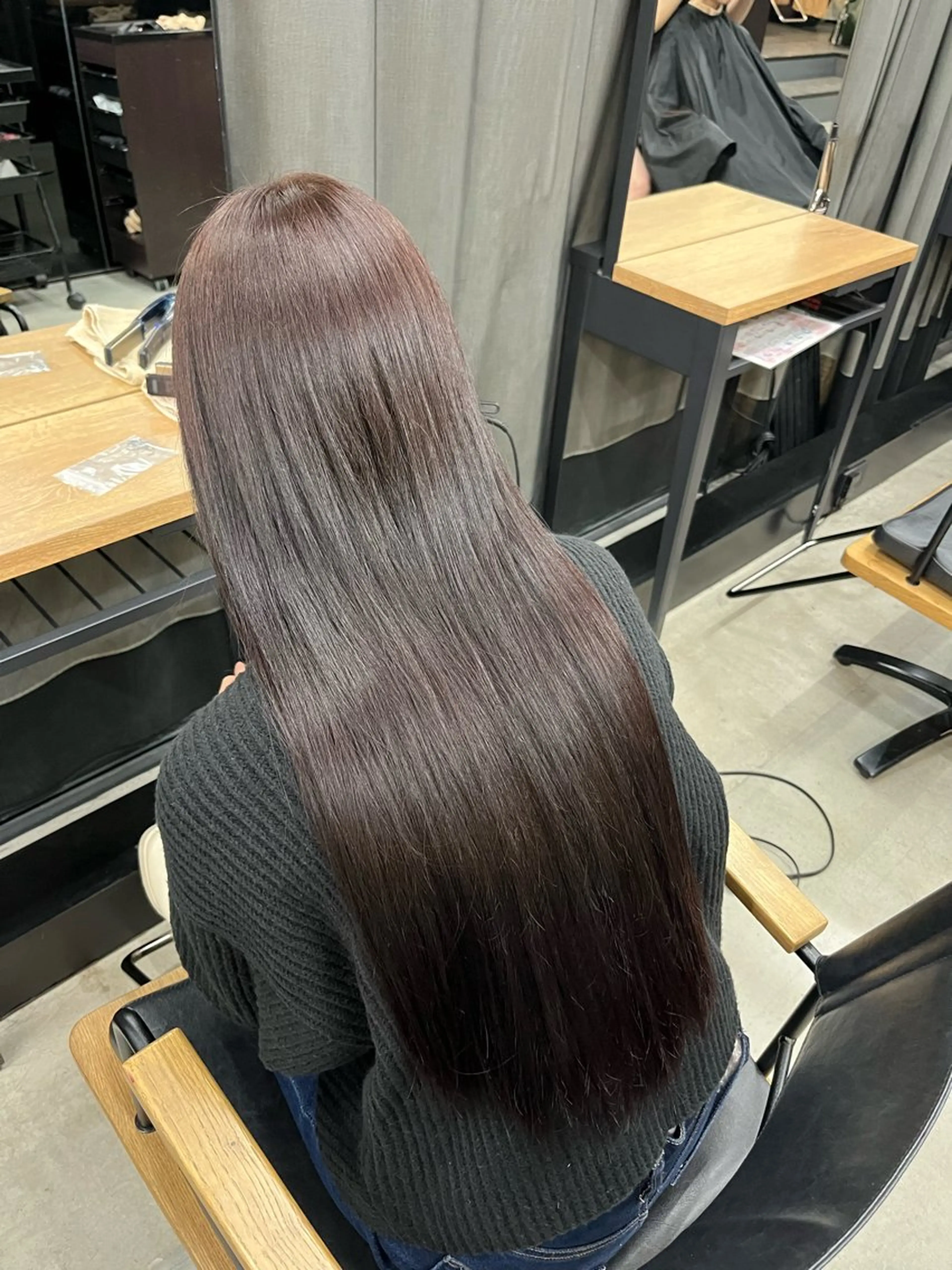 ロング カラー ヘアカラー miku🧸 ／韓国艶髪のヘアスタイル