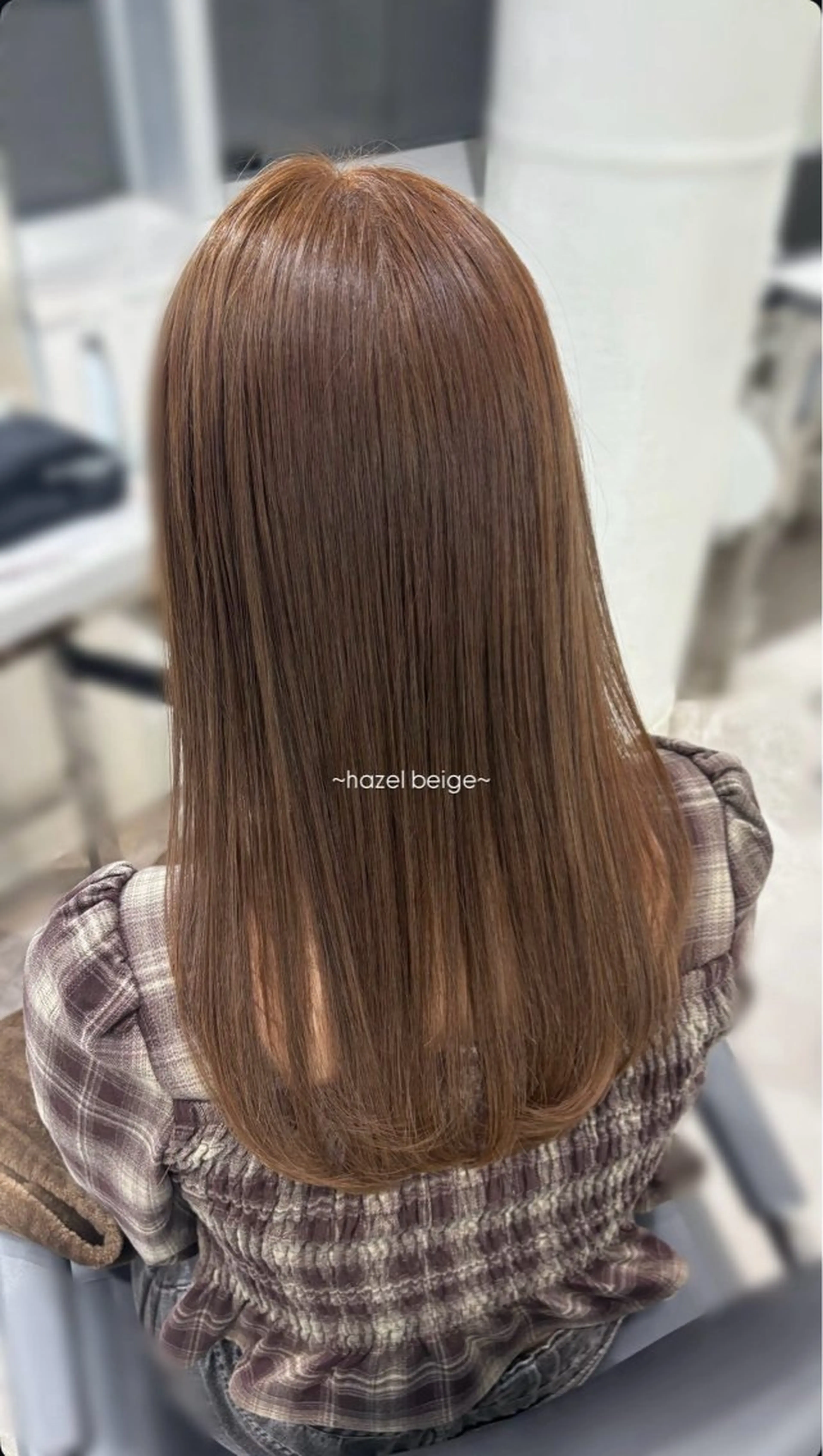 ロング ヘアカラー トリートメント カットモデル/渋谷 ソナのヘアスタイル