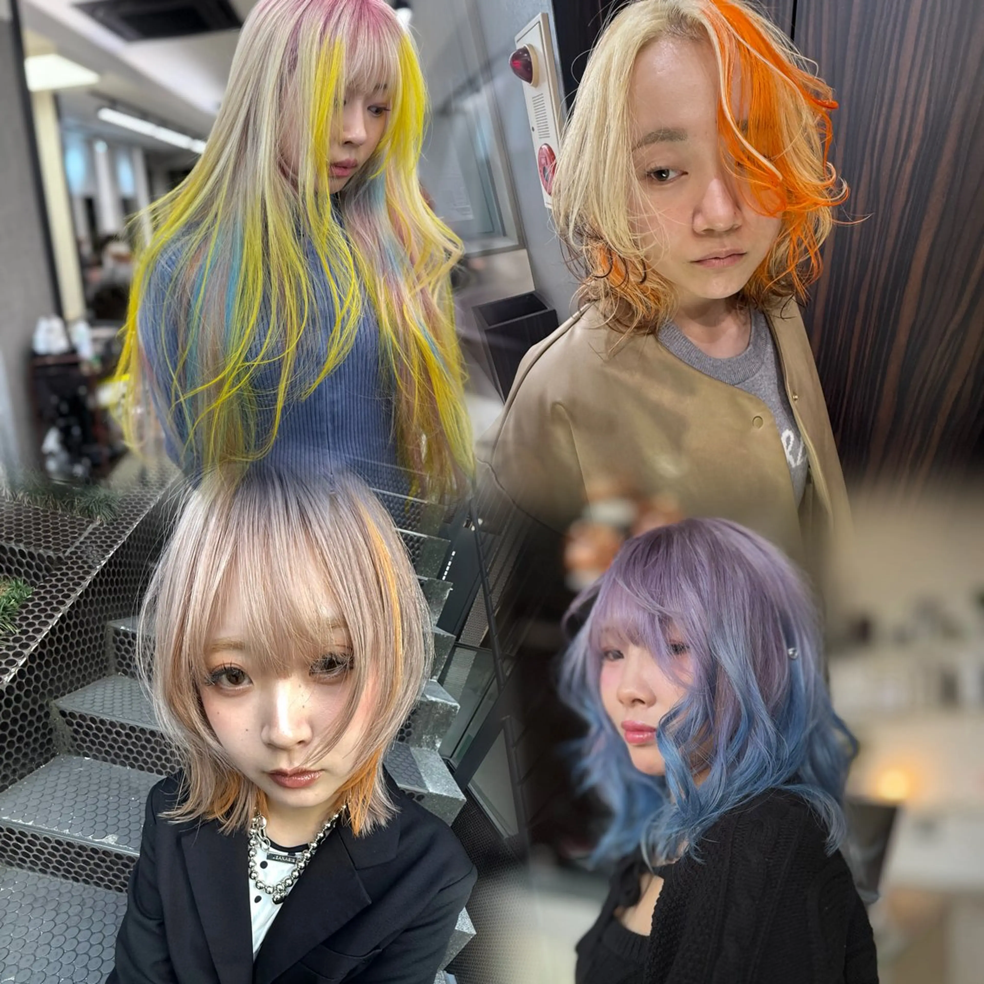 ロング カラー カット ヘアカラー トリートメント 天神大名/ブリーチ 鶴岡和幸/ハイトーンのヘアスタイル