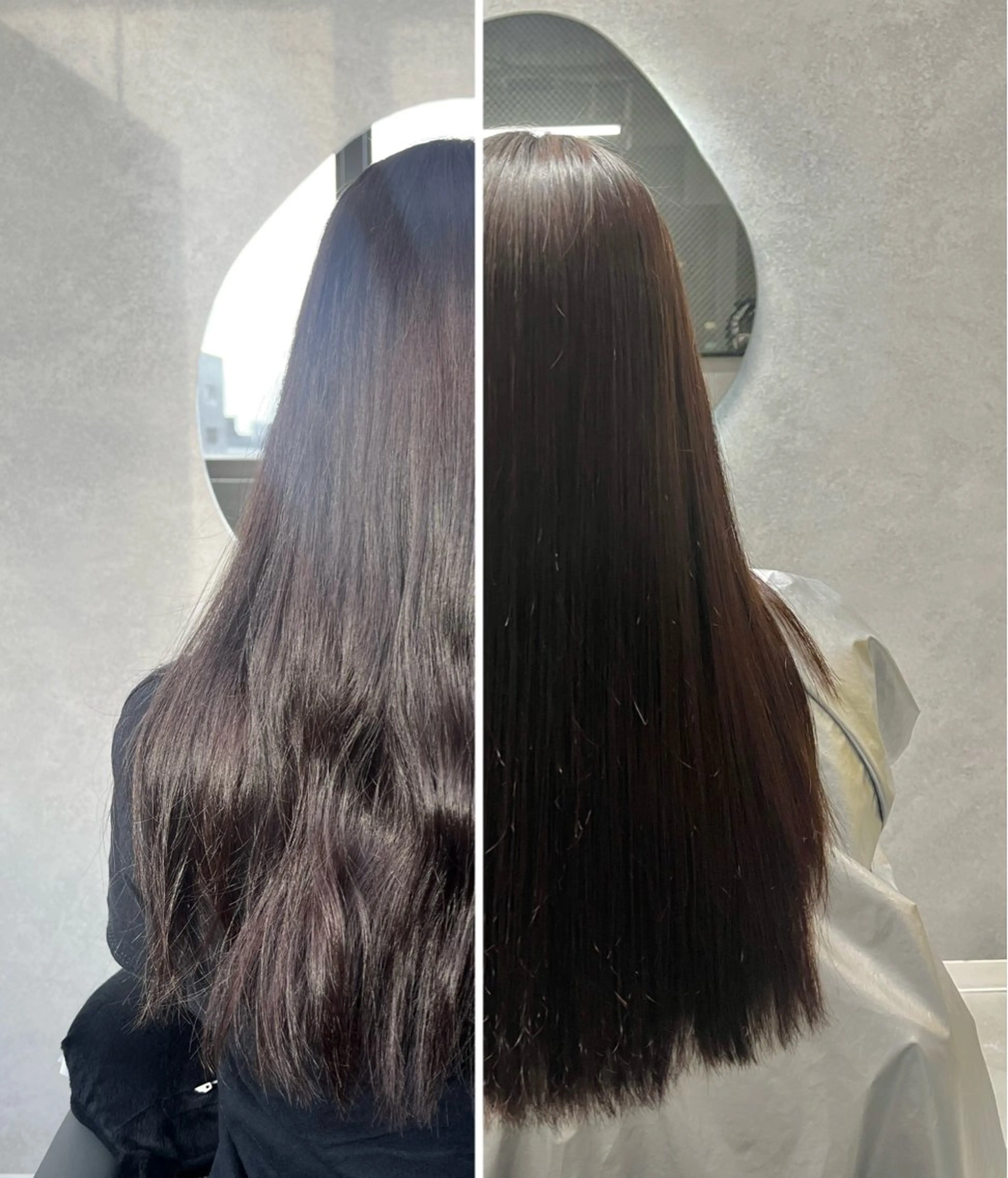 セミロング 透明感カラー/レイヤ ー/顔まわり/辻部のヘアスタイル