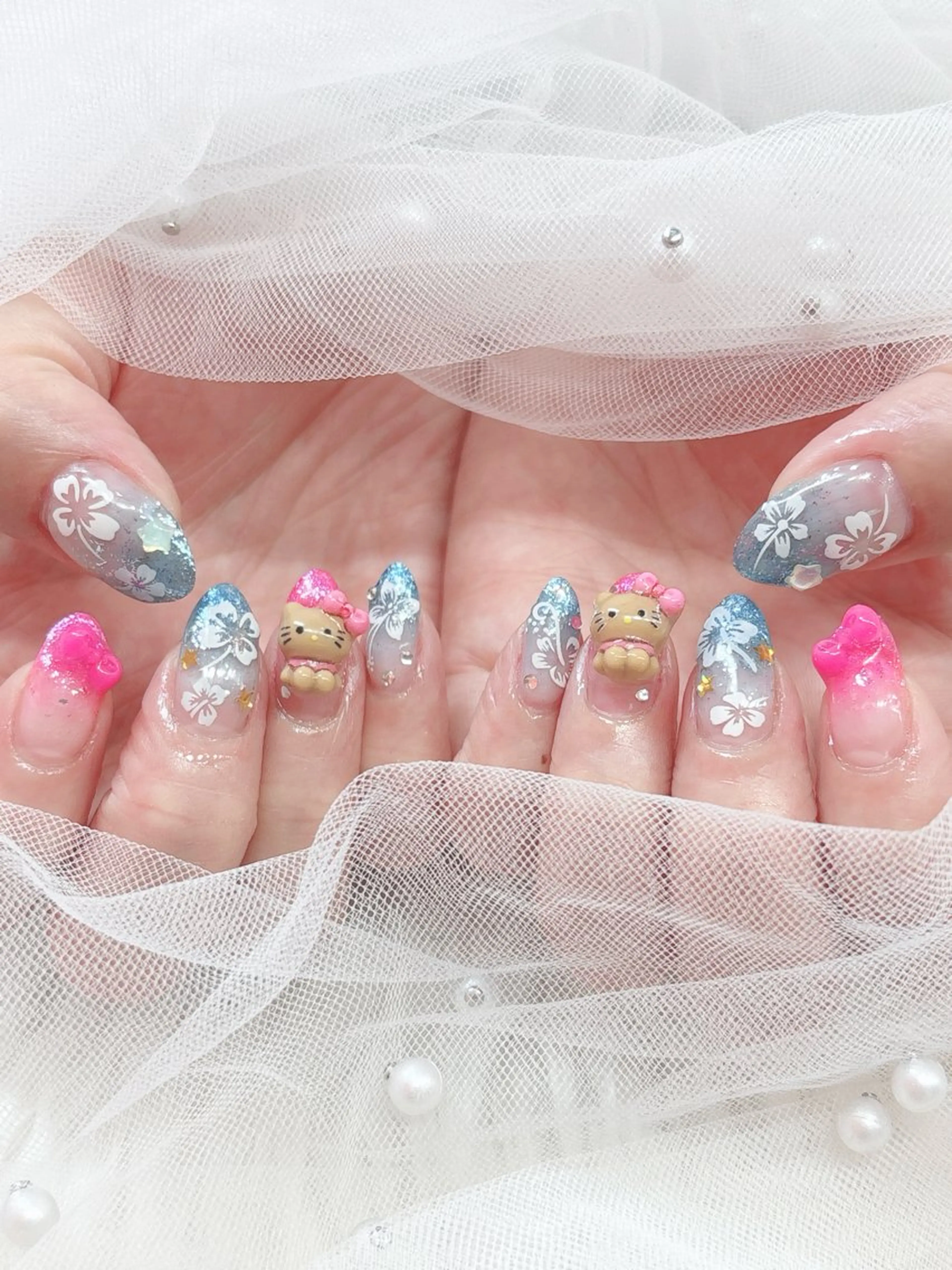 ネイル カワイイは正義 💜のネイルデザイン