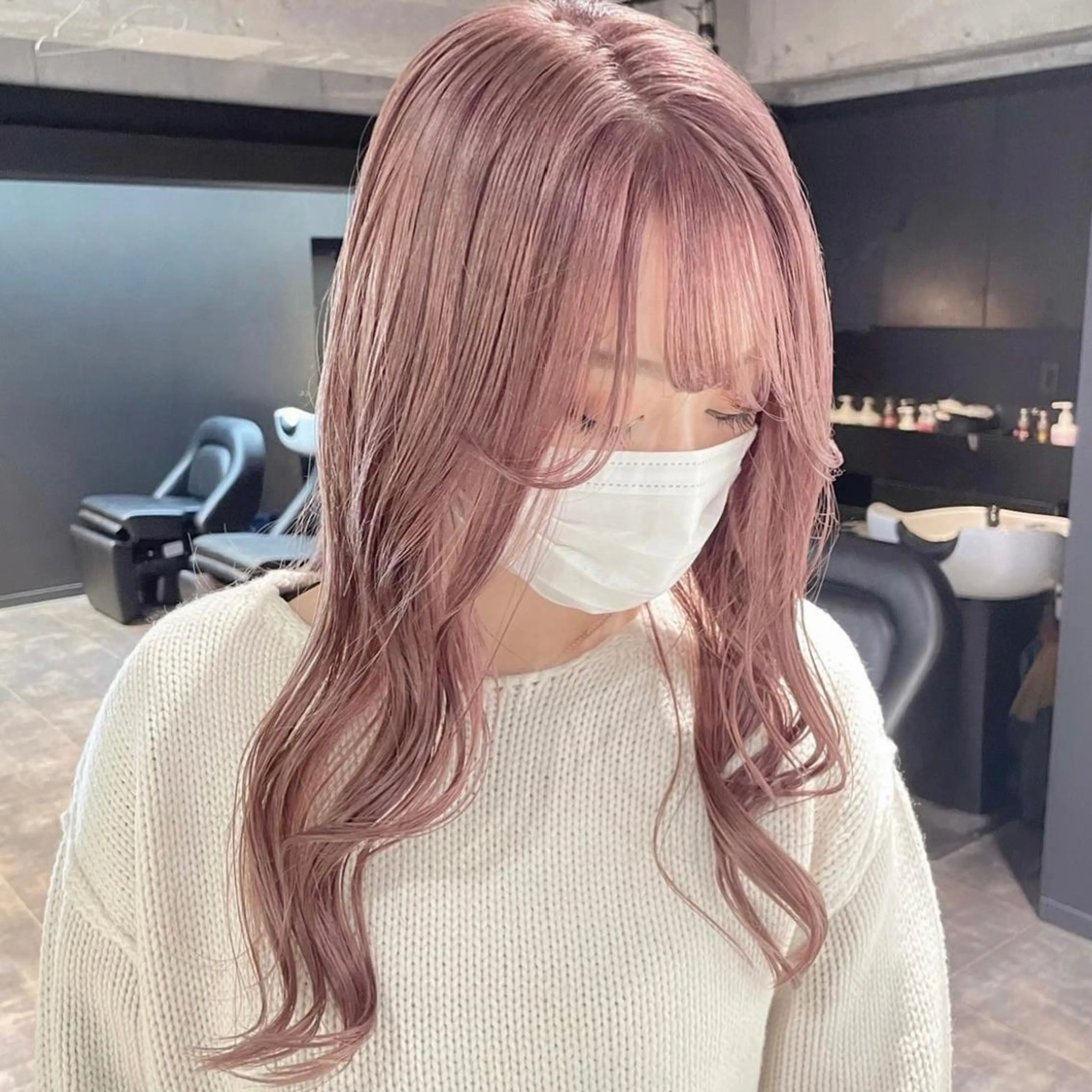 ロング カラー ヘアカラー トリートメント ✨ハイトーン✨ 濱田知孝のヘアスタイル